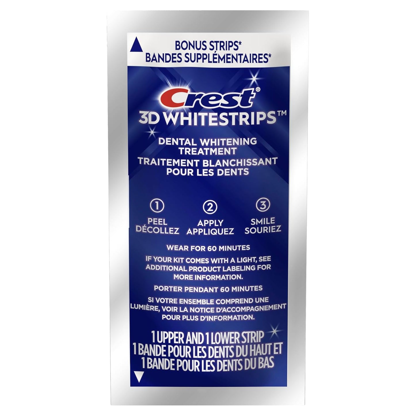 Crest 3D Whitestrips Professional Effects – Teeth Whitening Kit, 22 Treatments (20 + 2 Bonus), Each with 1 Upper/1Lower, 44 Strips – Crest 3DWhite Teeth Whitening Strips