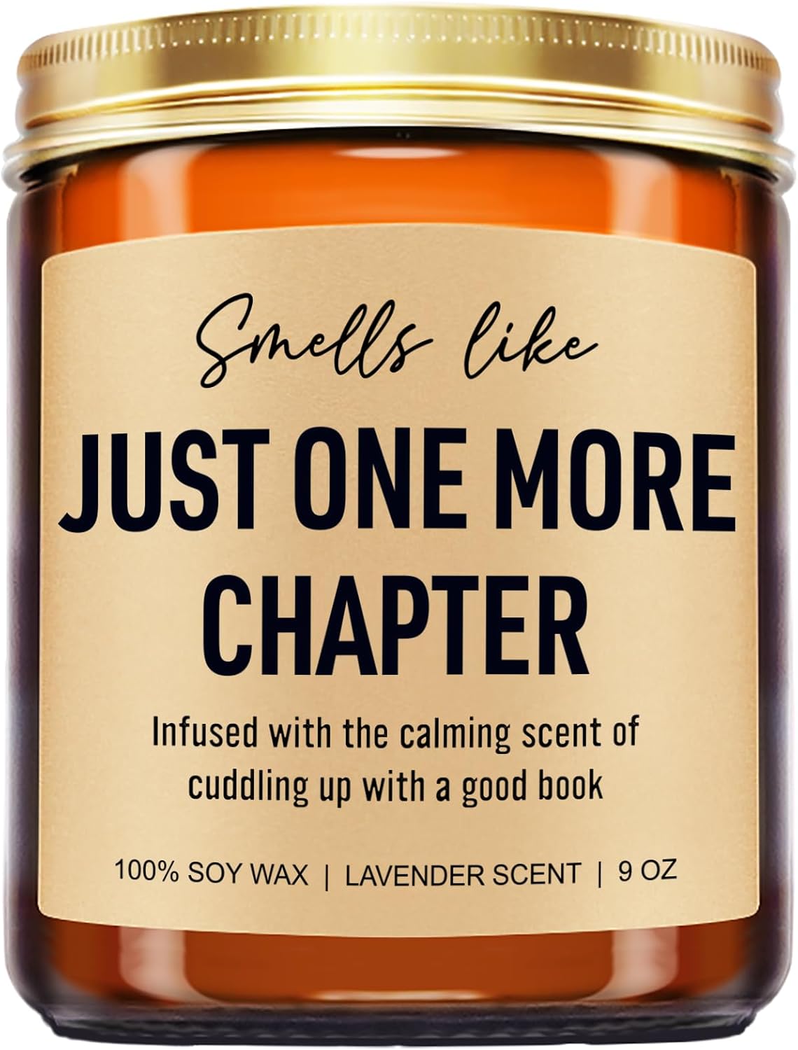 Funny Scented Candle, Book Lovers Gifts, Reading Accessories - Mothers Day, Birthday Gifts for Book Lovers Women, Men, Readers, Librarian, Bookworm, Nerd - Bookish Club Presents - 9 oz