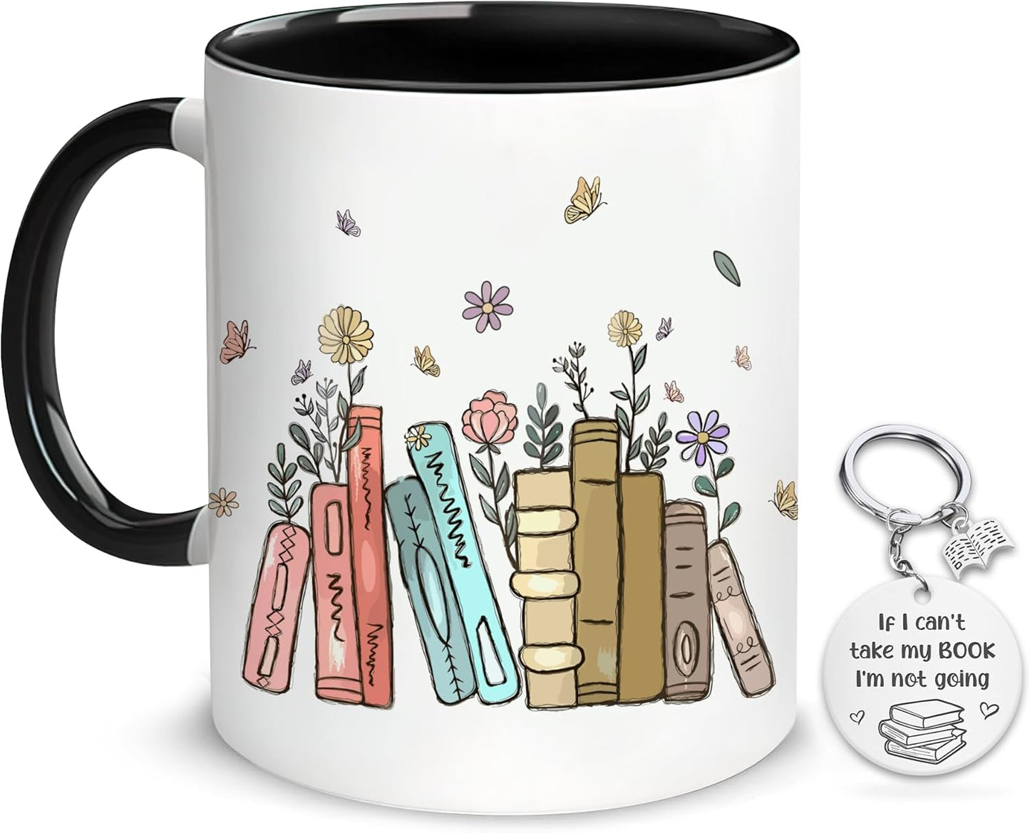 Hyturtle Book Lover Coffee Mug 11oz - Gifts For Book Lover On Christmas, Birthday - Librarian Mug for Women - Bookish Gift - Bookworm Cup - Gift For Her - Gifts for Readers