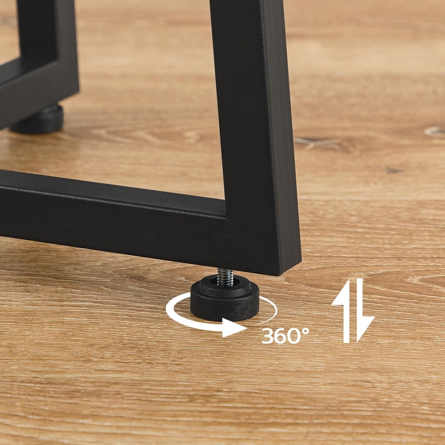 HOOBRO Side Table, Round End Accent Table with Sturdy Metal Pedestal, 15.7" Round Nightstand, for Living Room, Bedroom, Balcony, Office, Black BB95BZ01