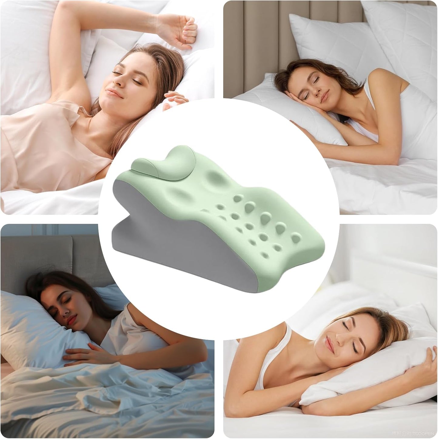 Ergonomic Pillow Wedge, Sleeping Wedge Pillow, Memory Foam Back Cushion, Support Accessory with Washable Cover, Adult with Side Sleeper Design Home Tool for Lying Sitting Reading