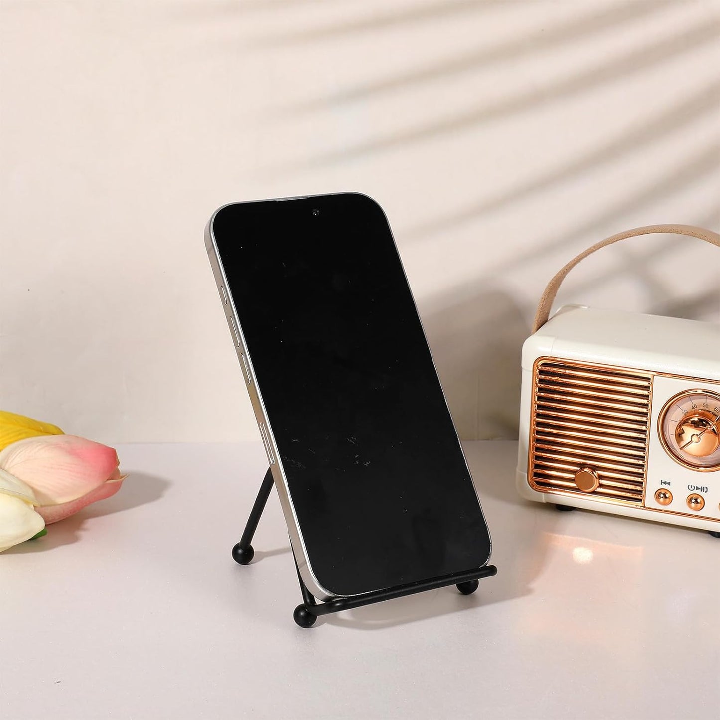 6 Pack 2.5 Inch Small Metal Plate Holder Display Stands, Black Mini Easel Stand for Picture, Book, Photo, Decorative Plate, Collectibles, Mobile Phone