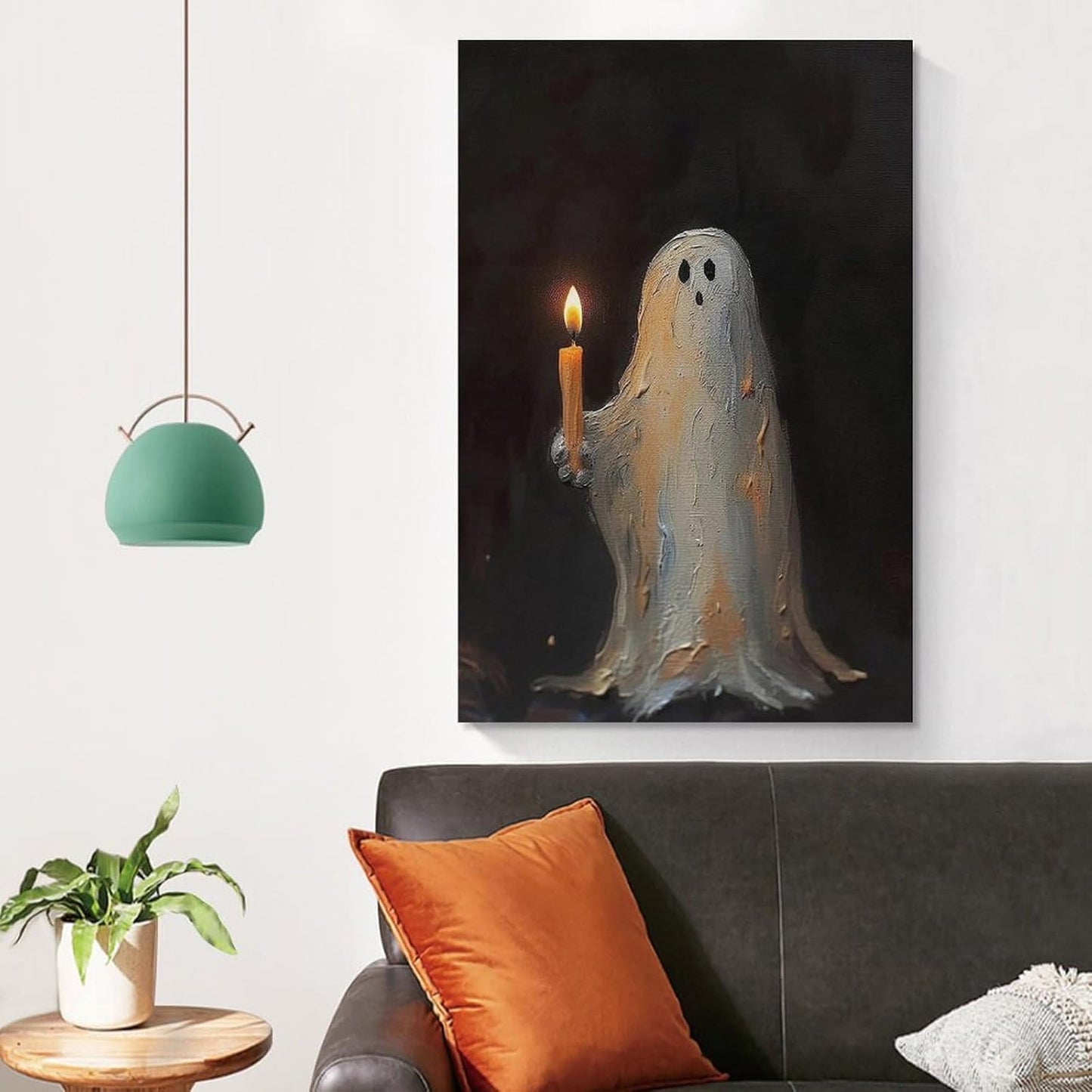 Dark Funny Ghost Bathroom Reading Halloween Classic Movie Posters At Room Aesthetic Posters Cool Artwork Wall Art Home Decor Gift Ideas (4) Canvas Art Poster And Wall Art Picture Print Modern Family B