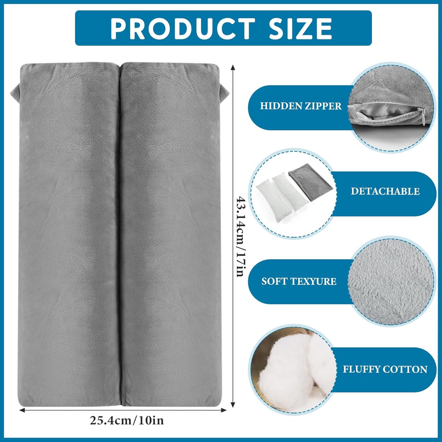 Soaoo Arm Pillows for Adults Pain Relief for Arm Pain Broken Post Surgery Soft Rest Support Pillow Leg Injury(Grey)