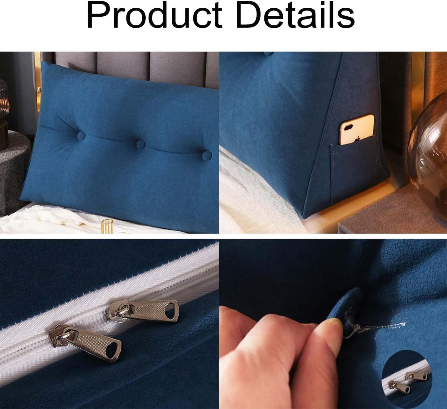 Adjustable Headboard Pillow for Day Beds & Sofas, Lumbar Support Backrest Cushion, Stylish Positioning Pillow for Comfort & Home Decor (Green 180x45x23cm)
