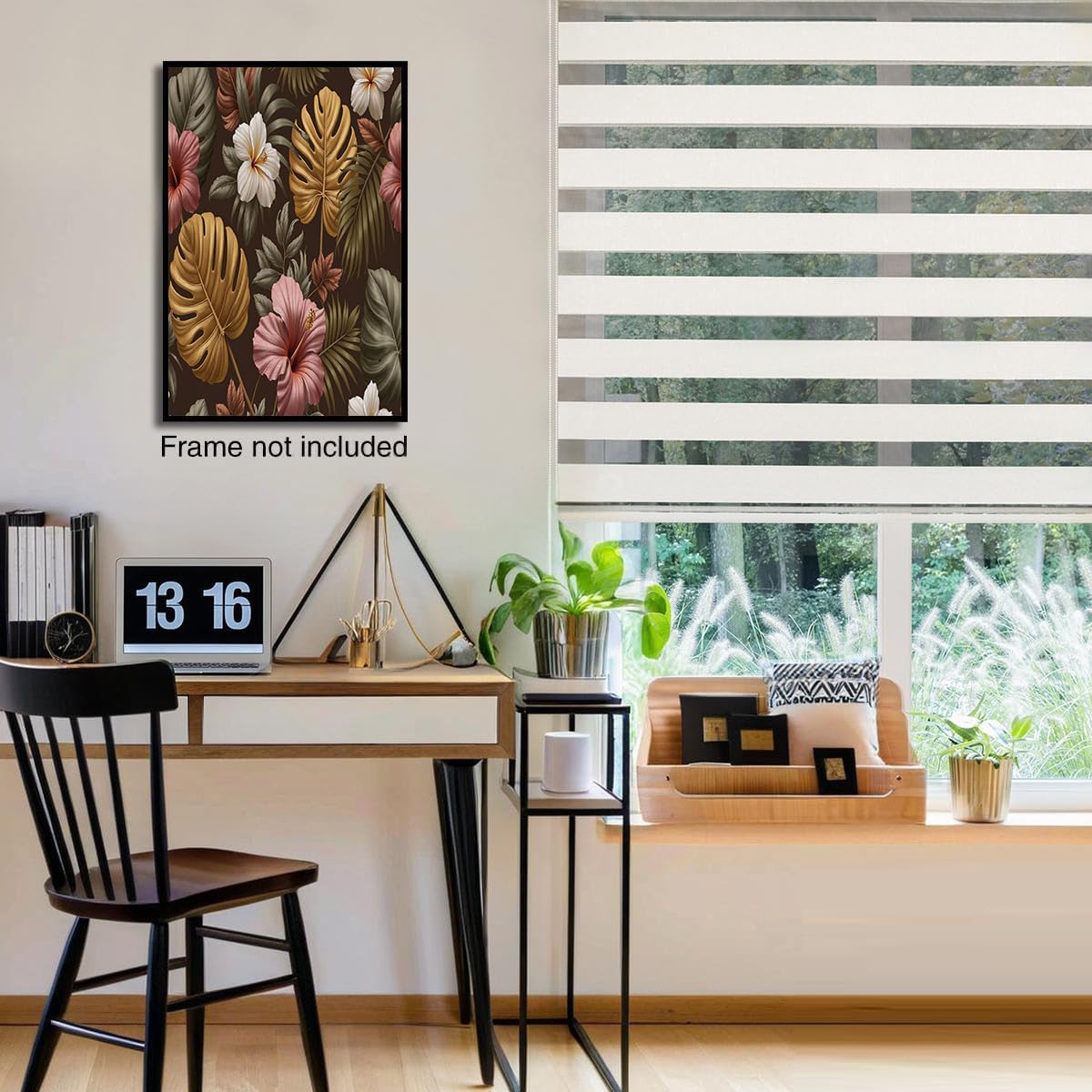 GDJSMIN Bohemian Style Wall Art, Tropical Plant Monstera Poster for Reading Room Living Room Decor 16x 24 inch Unframed