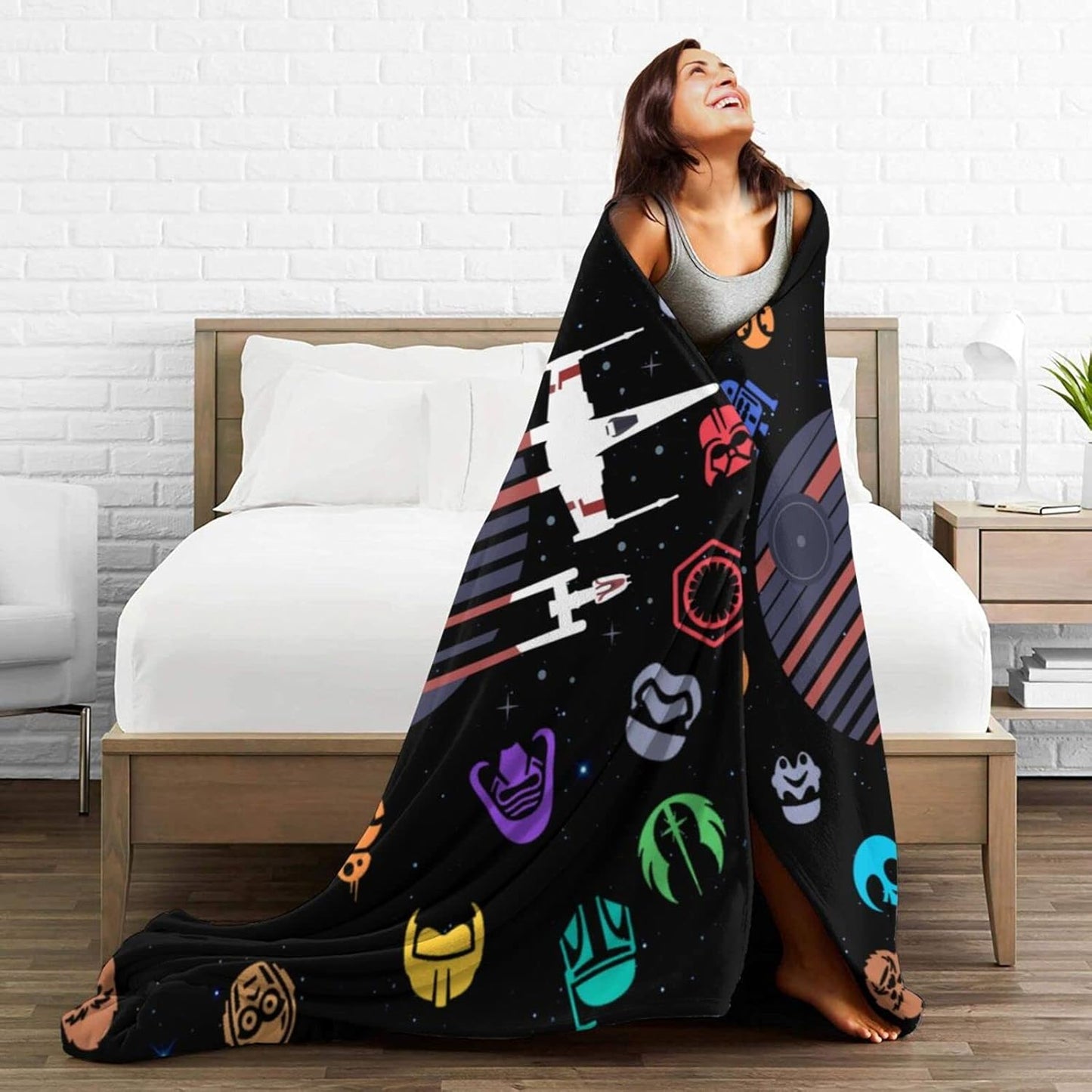 Fleece Flannel Cozy Fuzzy Fluffy Blanket for Sofa & Bed