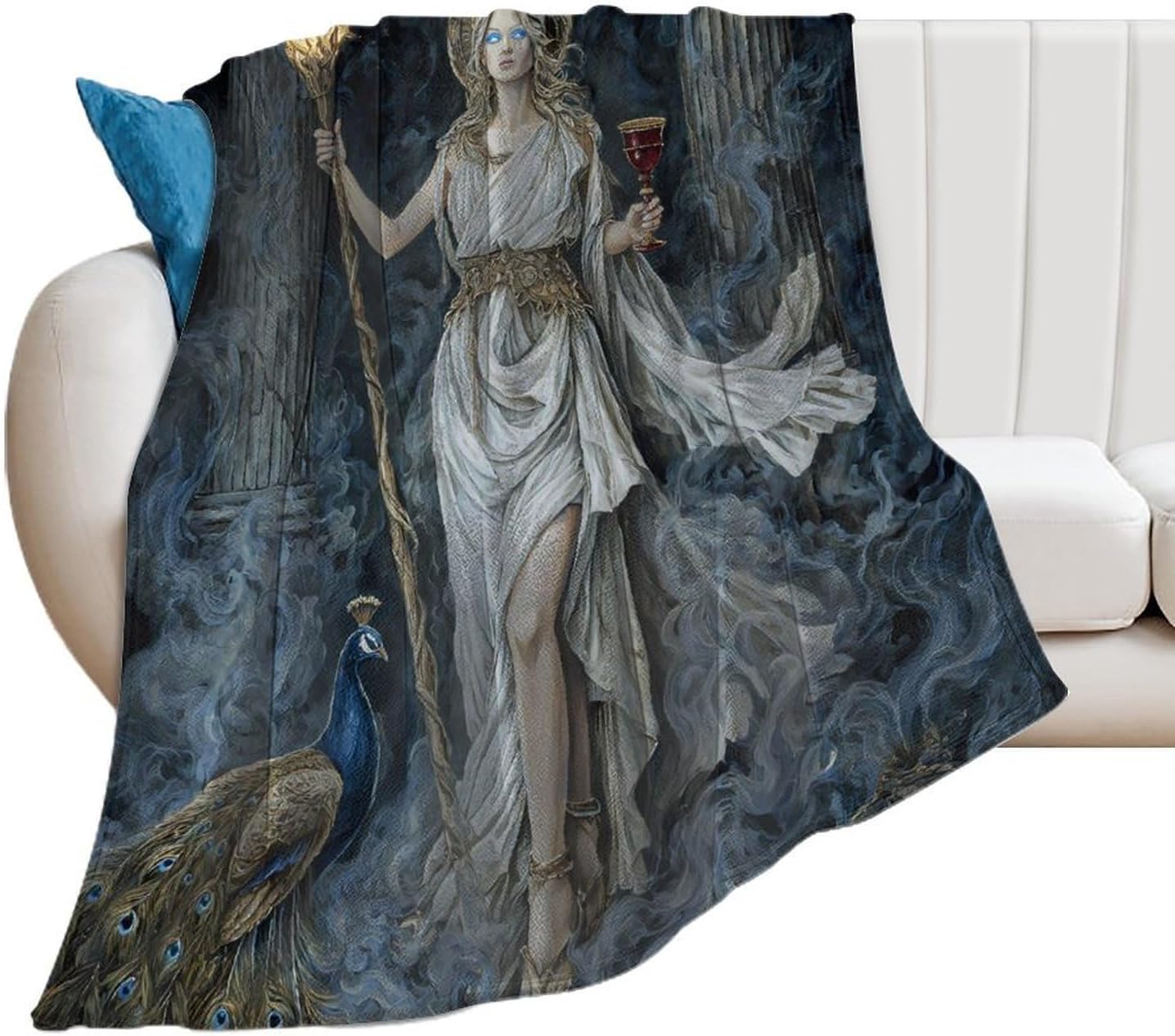 Greek Mythology Hecate Goddess Throw Blanket Fleece Blankets Soft Flannel for Couch Bed Pet Decorative Warm