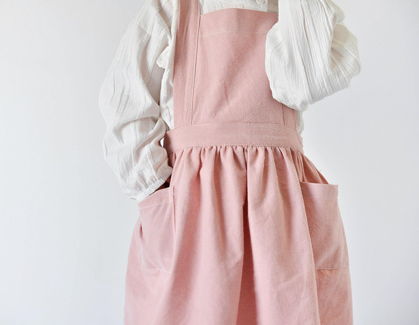 Children Cotton Apron Japanese Style Bib Home Clothes Painting Soft Comfort Pinafore Apron for Girls Boys