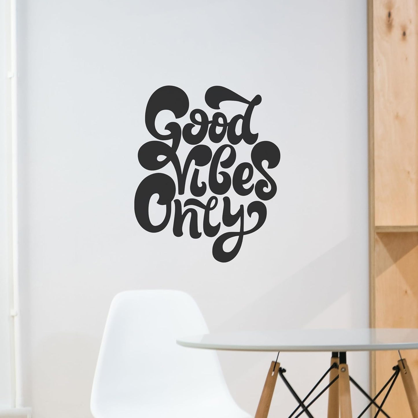 Inspirational Wall Decals for Bedroom Motivational Decal Quote Positive Kids Word Sayings Sticker Home Office Sign Classroom Decor Art Removable Vinyl Decorations (Good Vibes 5 (10x12))
