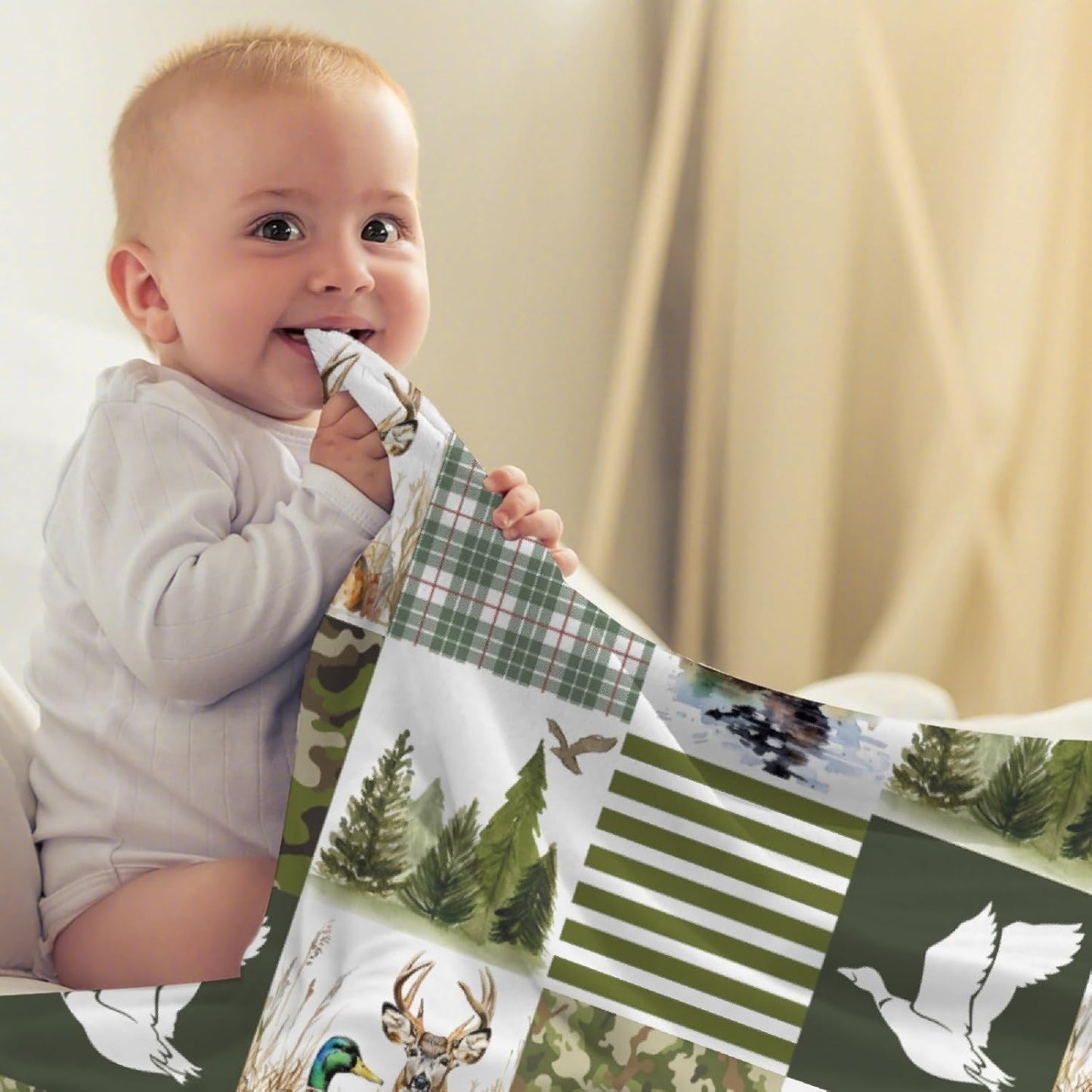 Wild Duck Mallard Throw Blanket, Ultra Soft Flannel Home Decor for Bed Couch Living Room, Duck Lover Gifts, 40"x50" Kids/Throw Size