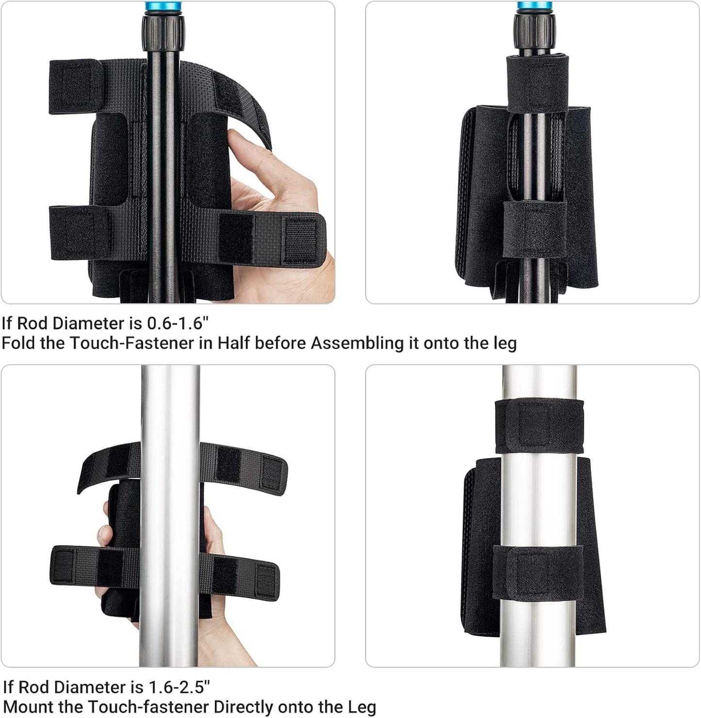 JJC Equipment Mounting Strap for Power Bank on Tripod for Long Time Photography,Remote/Off-Camera Flash Holder Strap for Photographer Videographer,Hard Drive/Computer Power/Smartphone Holder Strap