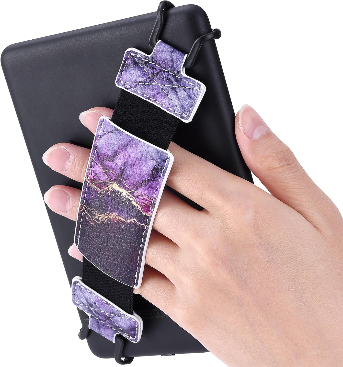 Secure Hand Strap for Kindle and Tablet - High Elasticity Finger Grip Holder Accessories for 6-8 Inches E-Book Tablet.