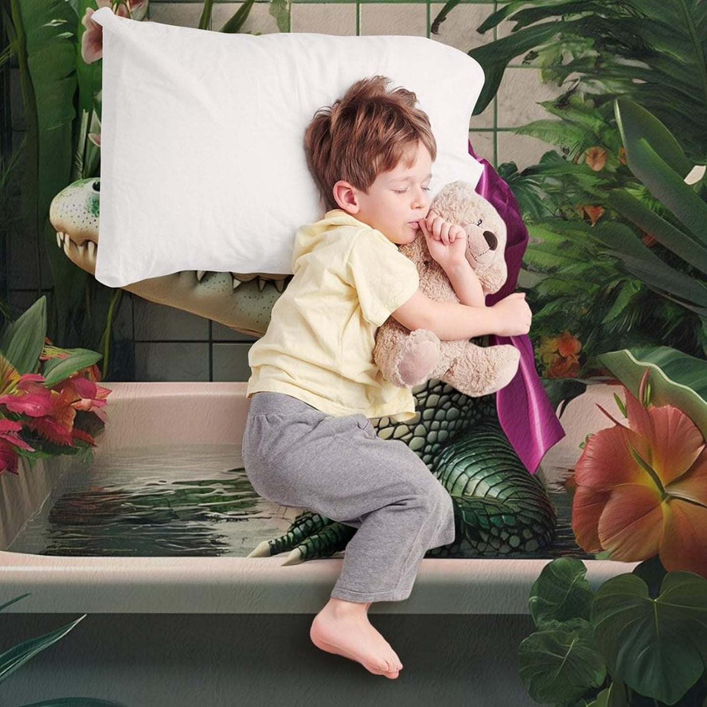 Funny Crocodile Toilet Bathroom Throw Blanket for Couch Bed Plush Cozy Fuzzy Flannel Blanket for All Season 55"x70"