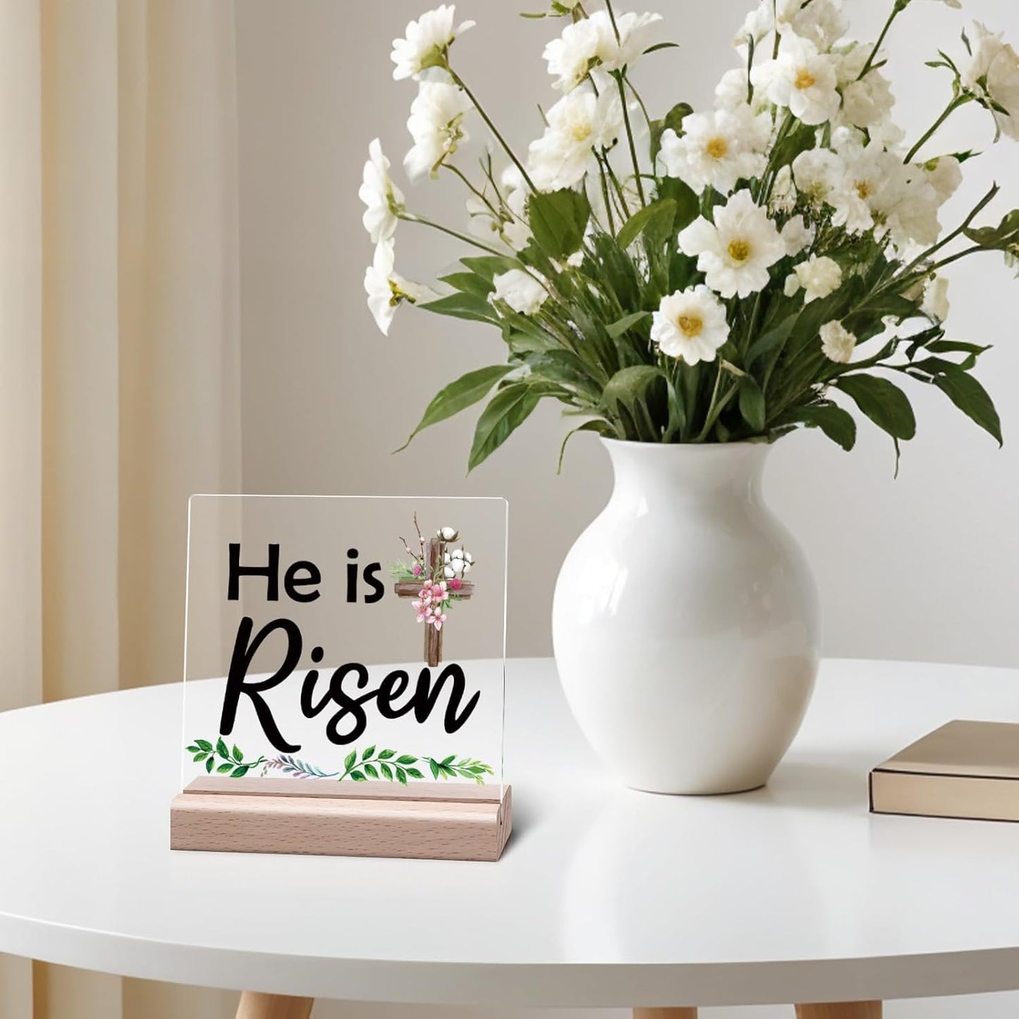 Christian Inspirational Desk Decor Bible Verse Desk Decorative Sign Religious Bible Verse Gifts for Man Spiritual Gift Catholic Encouragement Gift for Coworker Son Boys Spiritual Faith Birthday Decor