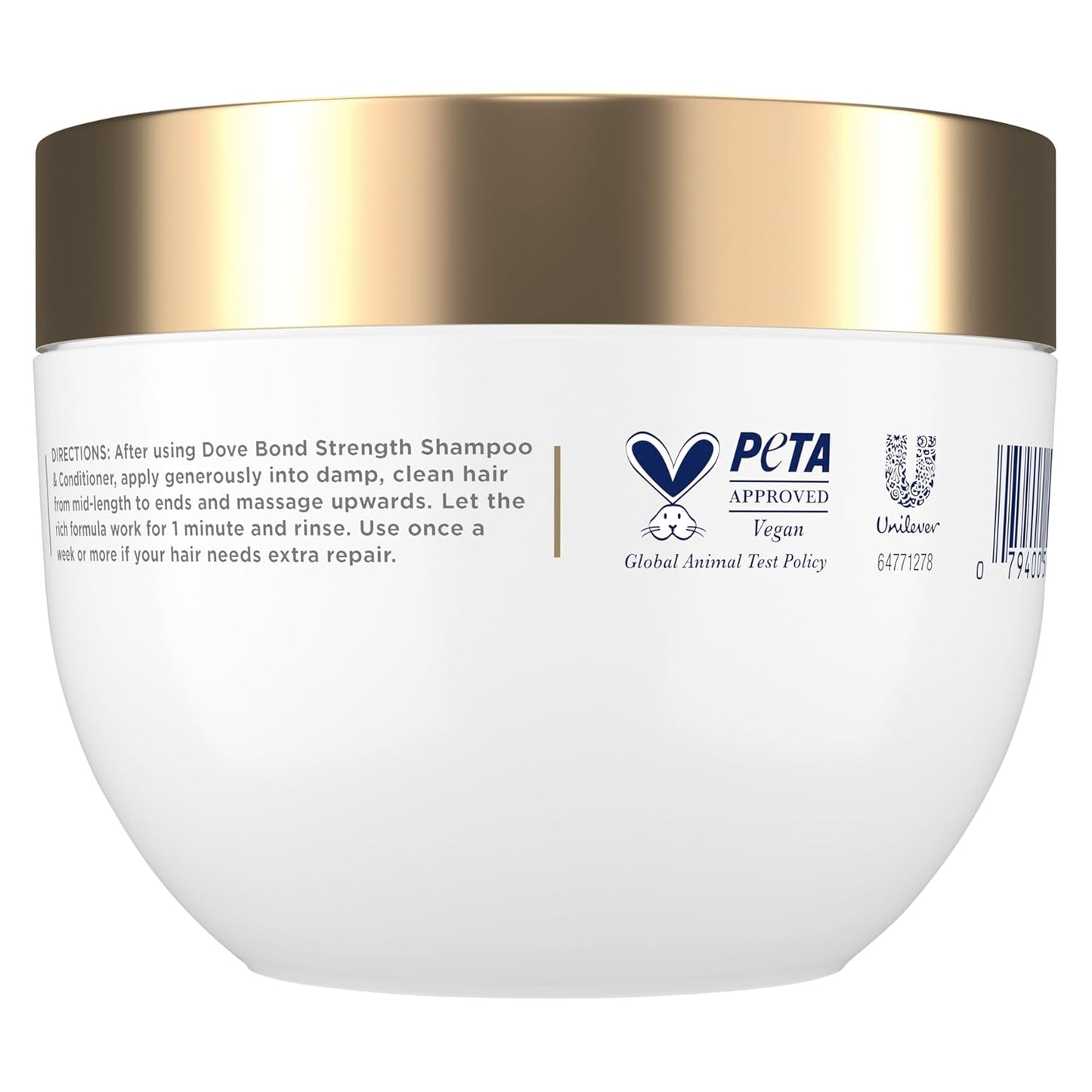 Dove Hair Bond Strength 10in1 Serum Mask for Chemically Damaged Hair with Bio-Protein Care Technology plus Peptide Complex 9.2 fl oz.