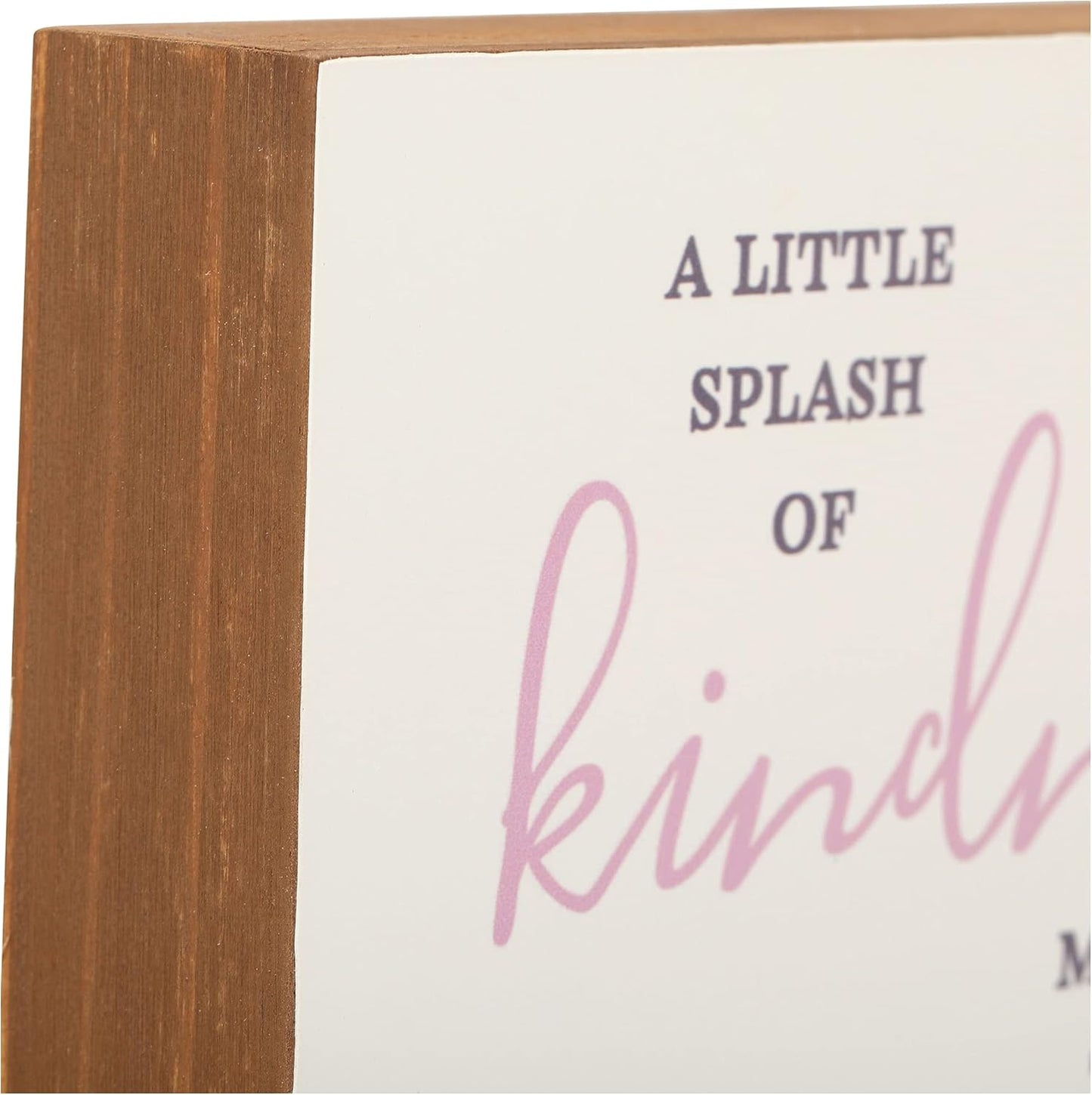 Disney Princess The Little Mermaid Ariel Wood Block Decor - A Little Splash of Kindness Makes The World a Better Place