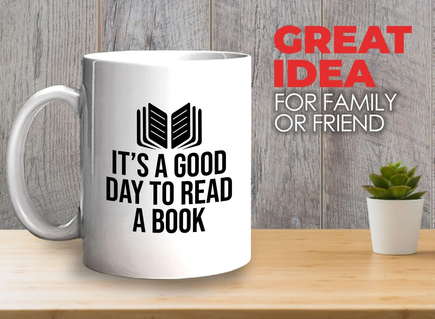 Book Lover Coffee Mug 11oz White - It's a good - Literary librarian Literature Bookworm Historian Public Library Curator Bibliophile Bibliolater