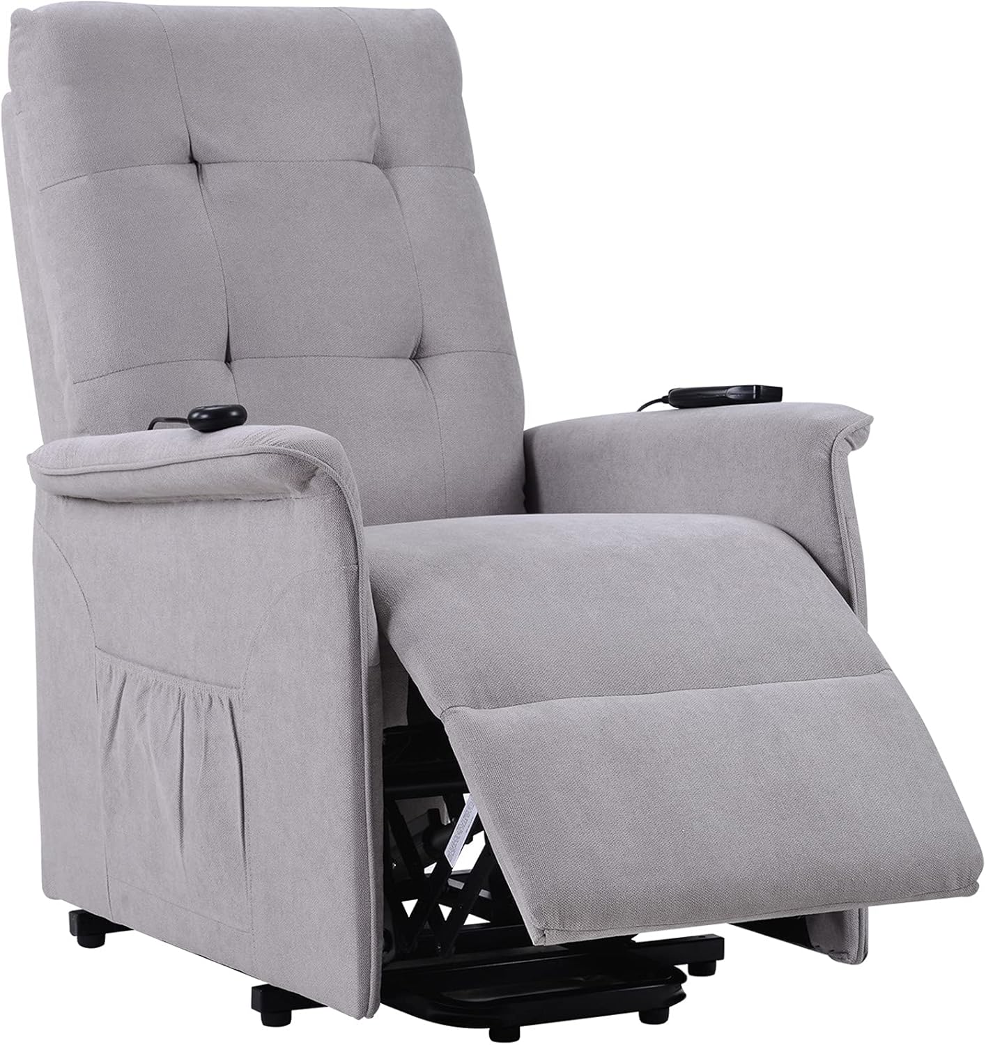 Massage Recliner Chair Electric Power Lift Chair for Elderly with Side Pockets Home Theater Seating for Living Room Ergonomic Lounge Chair Single Sofa Reading Chair