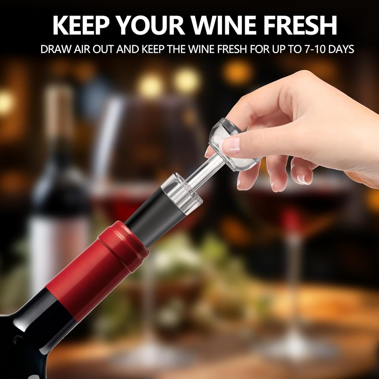 4-in-1 Rechargeable Electric Wine Opener Wine Aerator Gift Set with Electric Wine Decanter, Wine Stopper, Foil Cutter, Automatic Electric Wine Bottle Opener for Home Bar Parties, Stainless Steel
