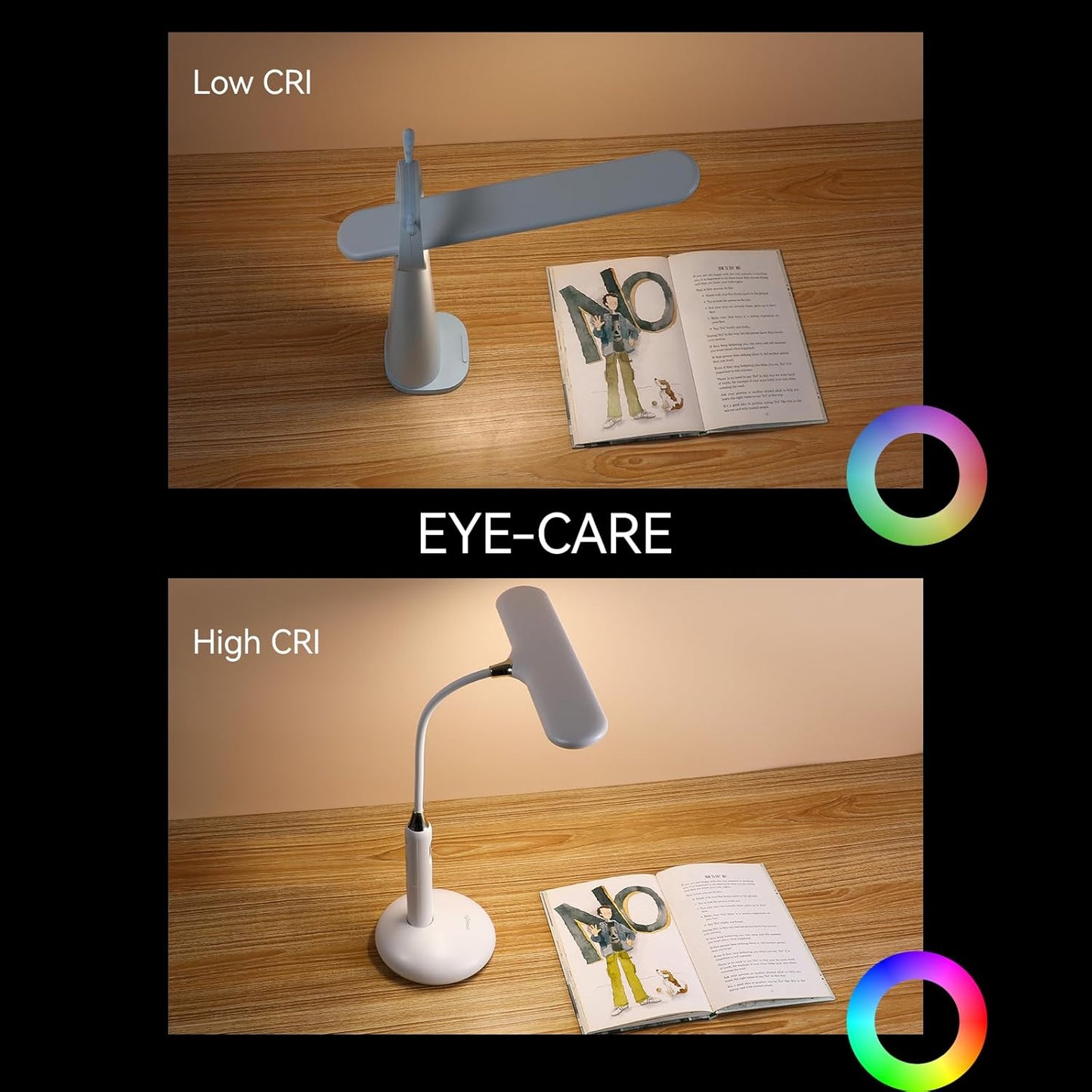 VAVOFO LED Desk Lamp 6778B - Touch Control, Adjustable 2700-7000K Color Temperature, 700 Lumens, 360° Flexible Gooseneck, USB-C Charging, 2.5hrs Cordless, Eye-Caring Light (White)