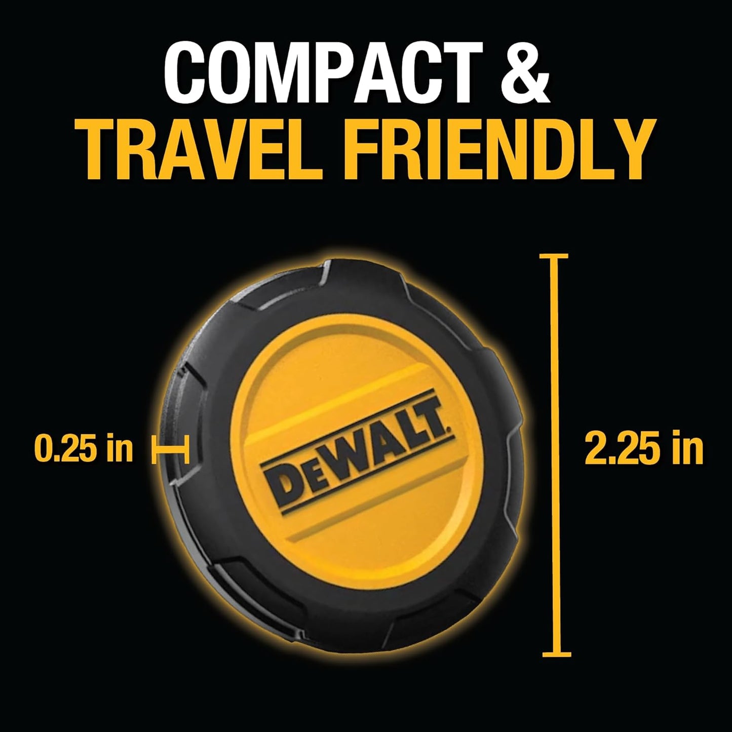 DEWALT Heavy Duty Wireless Charger, 15W Max Cell Phone Charger, Fast Wireless Charging Pad for MagSafe Compatible iPhone 17/16/15/14/13/12 Plus Pro Max, Includes Wall Mounting Plate (No AC Adapter)
