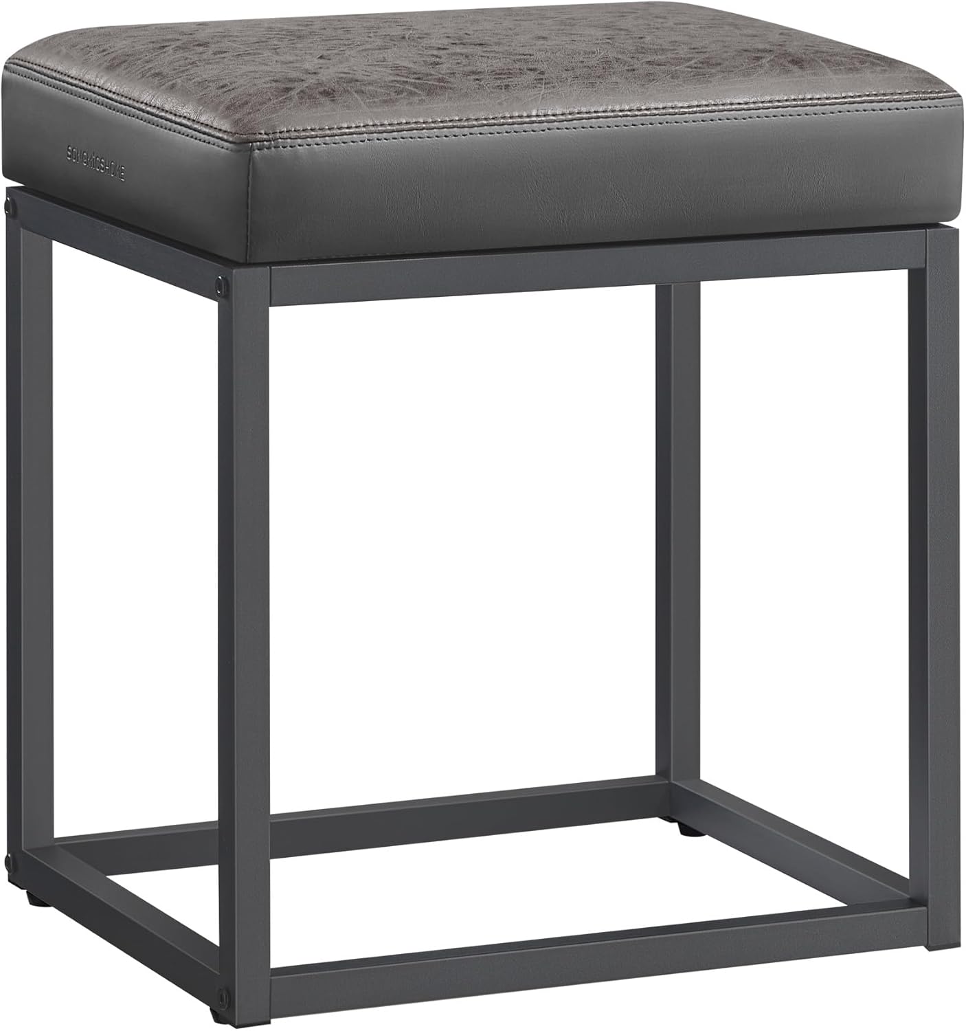 SONGMICS Home LUIZ Collection - Ottoman Footstool, Rectangle Ottoman, Vanity Chair Stool, Footrest, Reversible Top, Side Table, Max. Load 660 lb, Bedroom Living Room Entryway, Dove Gray ULOM079G01