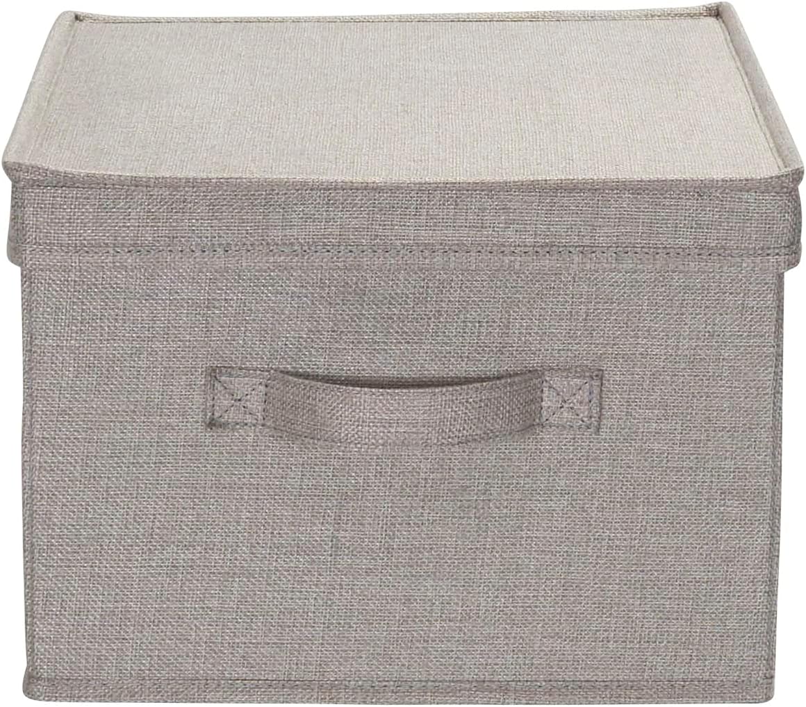 Household Essentials Large Fabric Storage Bins 2 Pack, Gray