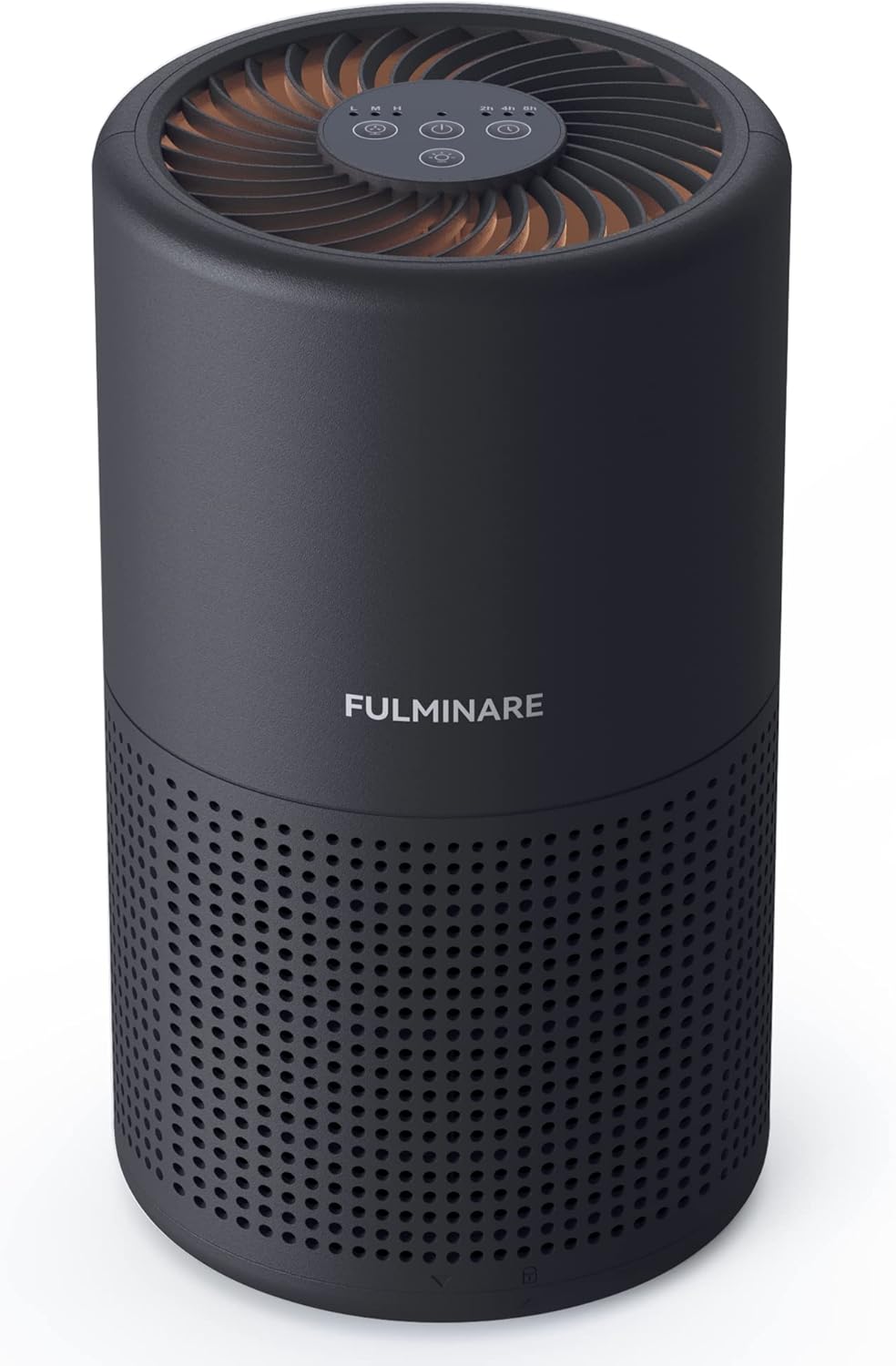 Air Purifiers for Bedroom, FULMINARE H13 True HEPA Air Filter, Quiet Air Cleaner With Night Light, Portable Small Air Purifier for Home, Office, Living Room Black