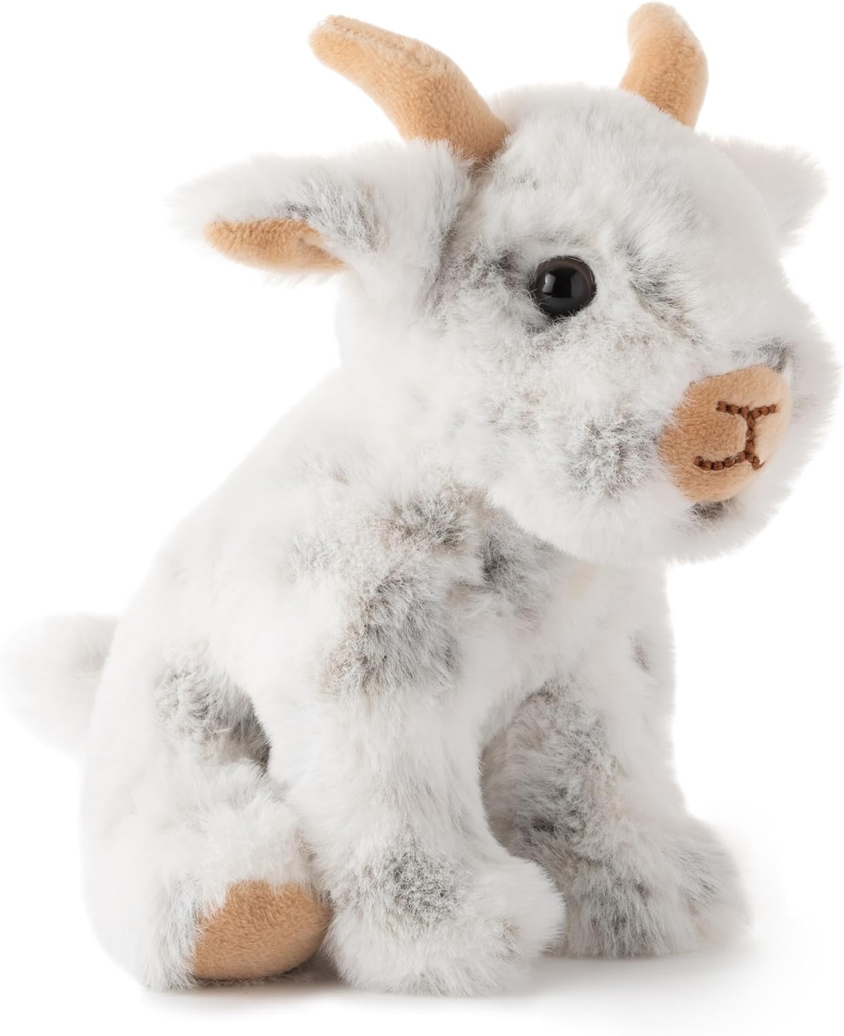 The Petting Zoo Goat Stuffed Animal Plushie, Gifts for Kids, Wild Onez Babiez Farm Animals, Goat Plush Toy 6 inches