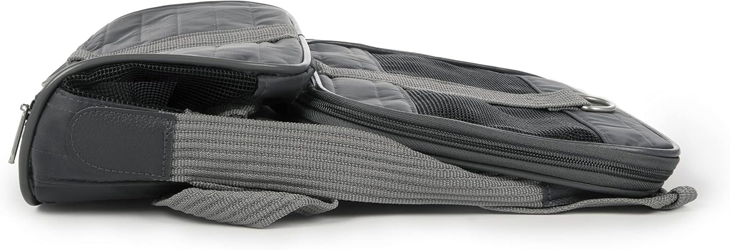 Sherpa Original Deluxe Travel Pet Carrier, Airline Approved & Guaranteed On Board - Charcoal Gray, Small