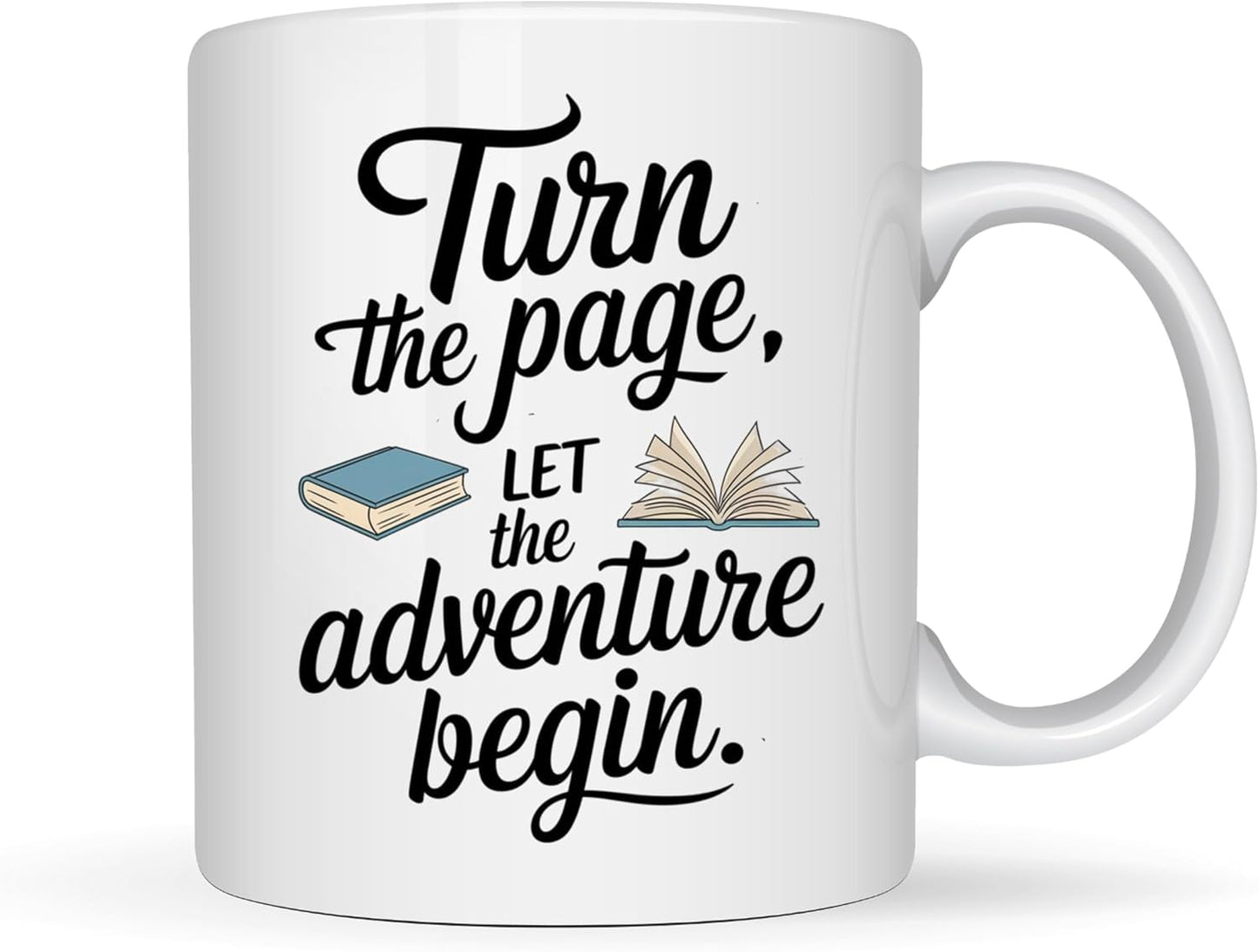 Book Lover Coffee Mug 11oz White - Page - Gift for Bookworm Reader Reading Lover Bookish Women