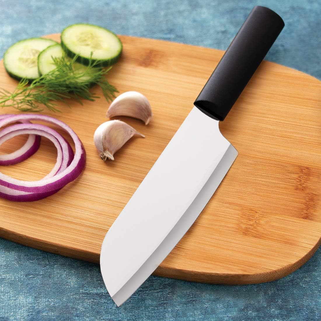RADA Cutlery The Starter Gift Set (G238), 7-piece Knife Set, Stainless Steel Blades, Black Handle