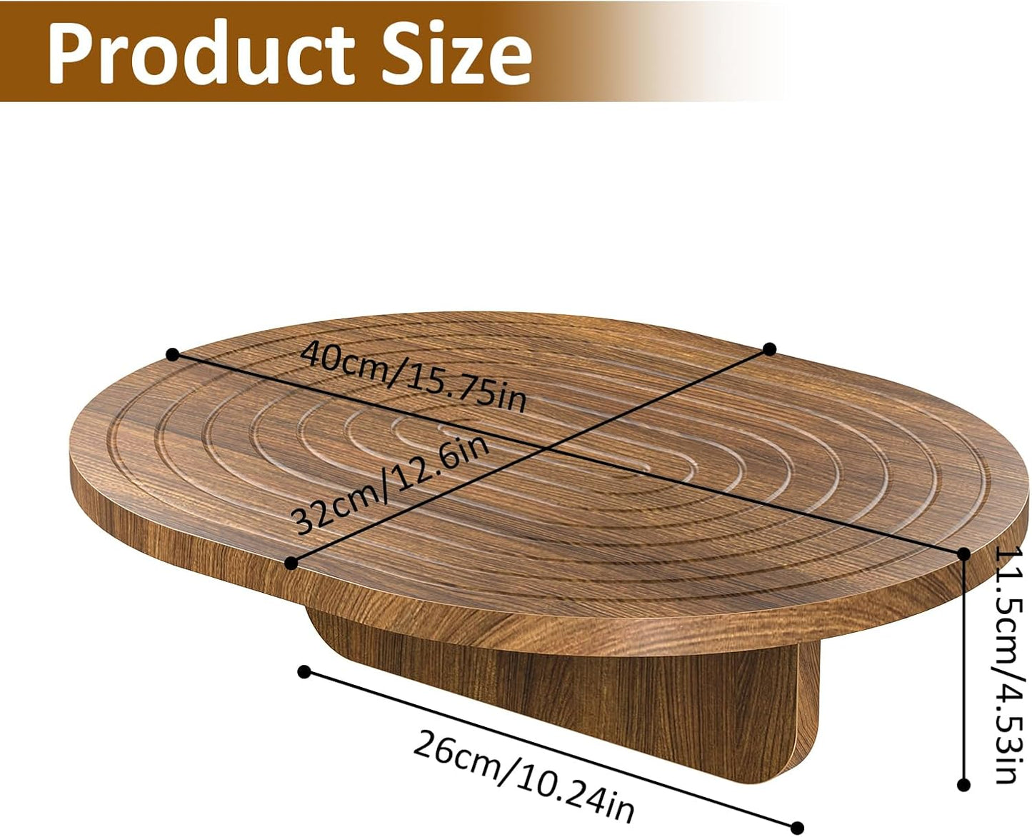 Couch Tray Insert for Middle, 15.75"x12.6" Wood Sofa Tray, Folding Couch Armrest Table Fit Armless Couch/Sectional, for Drink Snacks Phone Remote Holder, Walnut