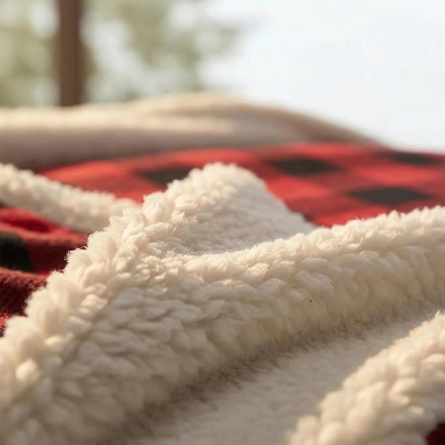 Eddie Bauer - Sherpa Throw Blanket for Couch 50x60 – Ultra Soft Reversible Fleece & Plush Sherpa Blanket, Warm Cozy Plaid Throw Blanket for Sofa, Bed, Living Room, Cabin Decor