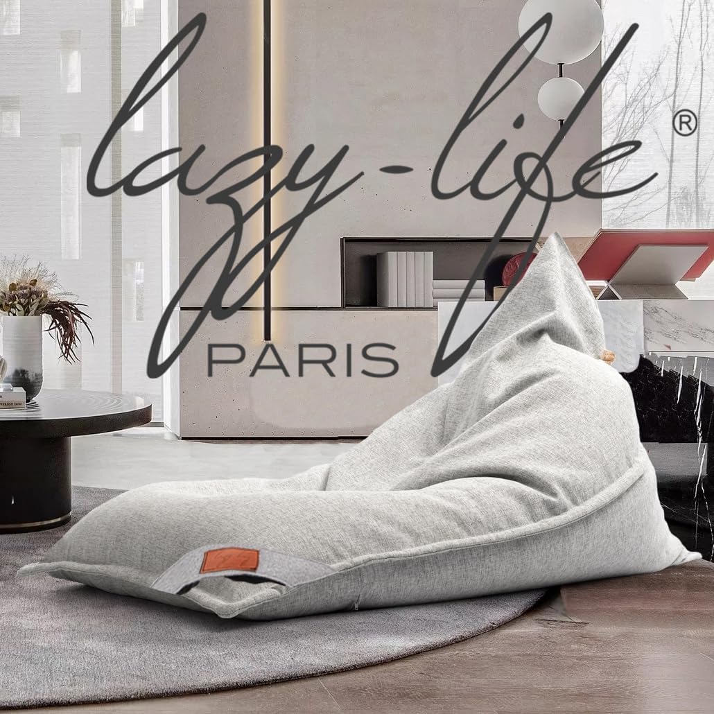 Luxembourg Bean Bag Chair Cover (No Filler) for Reading | Living Room, Bedroom | Adults | Storage Solution, Lazy Sofa
