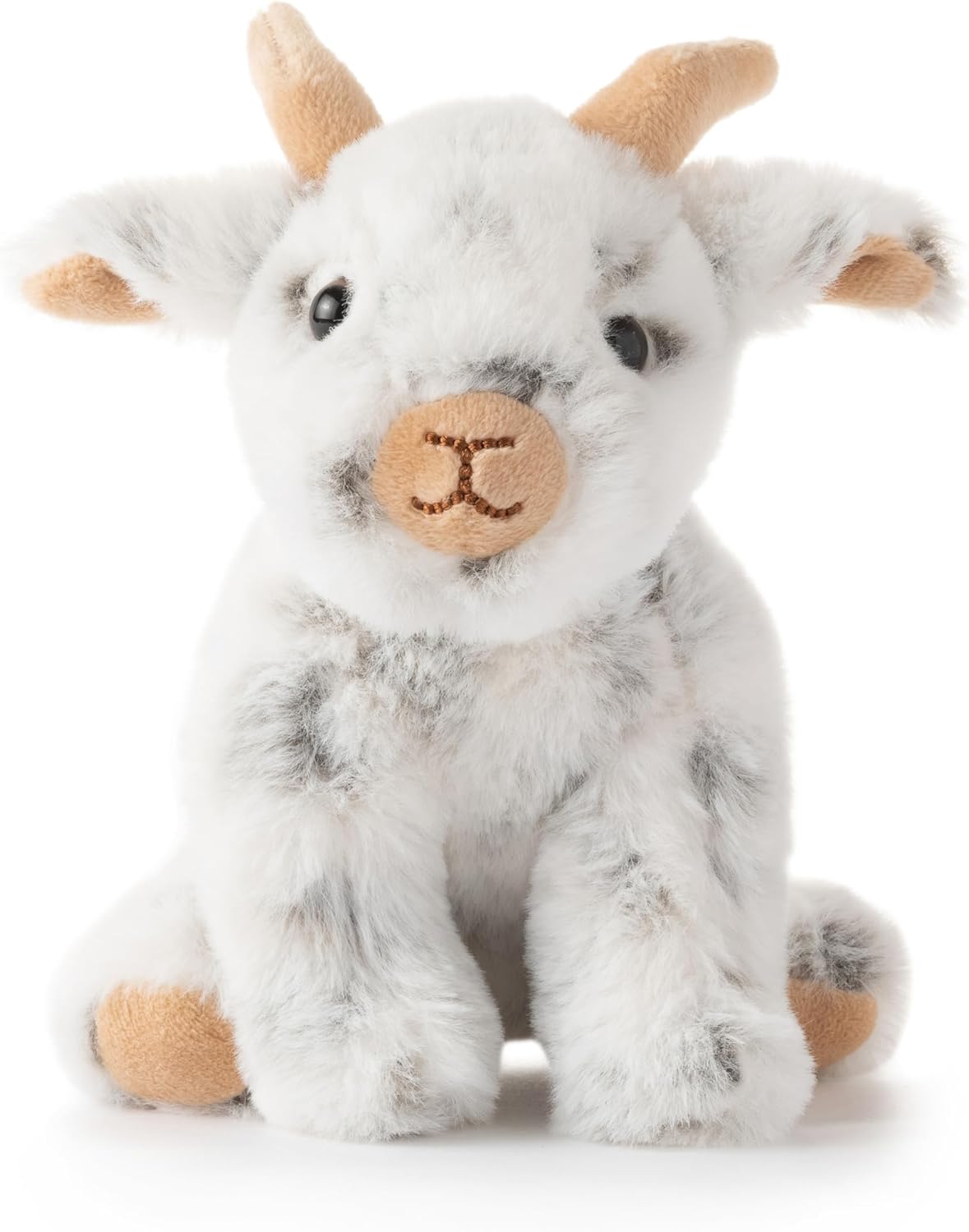The Petting Zoo Goat Stuffed Animal Plushie, Gifts for Kids, Wild Onez Babiez Farm Animals, Goat Plush Toy 6 inches