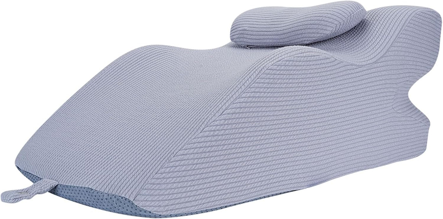 TOPINCN Orthopedic Memory Foam Pillow, Neck Support for Side Sleeper, Ergonomic Design Against Snoring and Back Pain