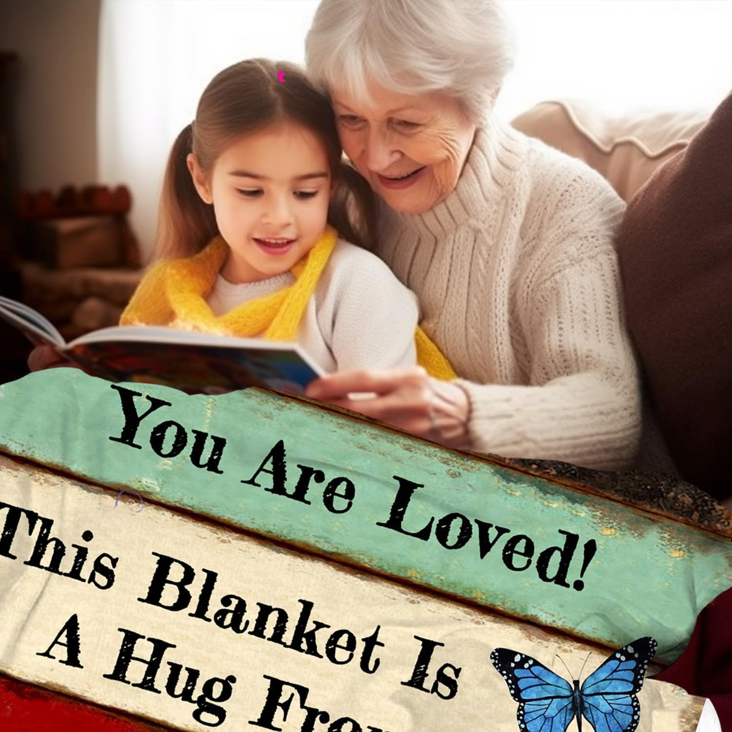 Get Well Gifts for Women Blanket After Surgery Warm Hugs Inspirational Religious Words Blankets and Throws Gifts for Sofa Couch Living Room 60"X50"