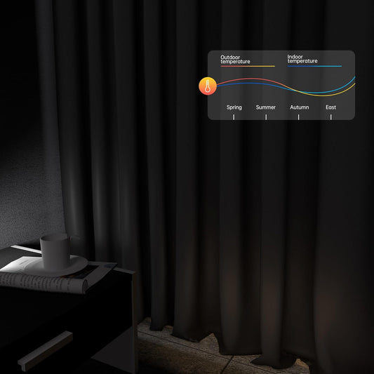 Room Divider Curtains Blackout Floor to Ceiling Curtain with Hook Wall Mount Sliding Door Curtains Ceiling Mount Extra Wide Curtain Wall Divider for Room Separation (Black, W100 x H84 Inch)