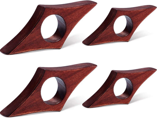 4 Pieces Wooden Book Page Holder Thumb Wood Book Holder Handmade Wood Reading Bookmark Accessory for Bookworm Lover Gifts, 2 Sizes