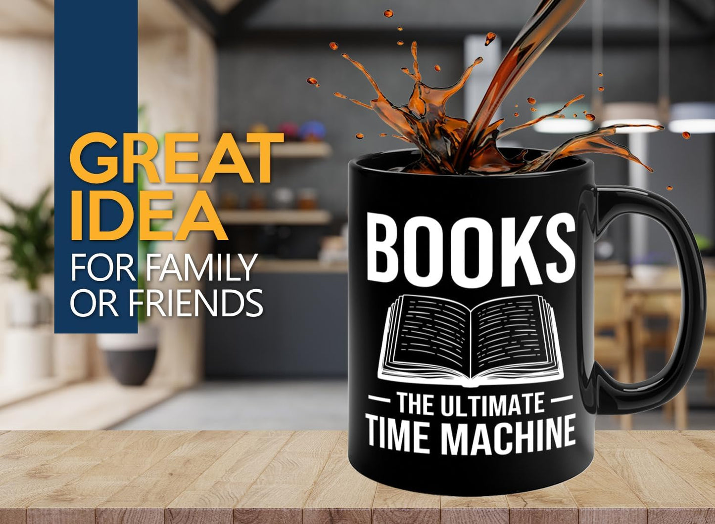 Book Lover Coffee Mug 11oz Black -Books The Ultimate - Bookworm Literature Library Book Lover Reader Booked Editor Intellectual Studious