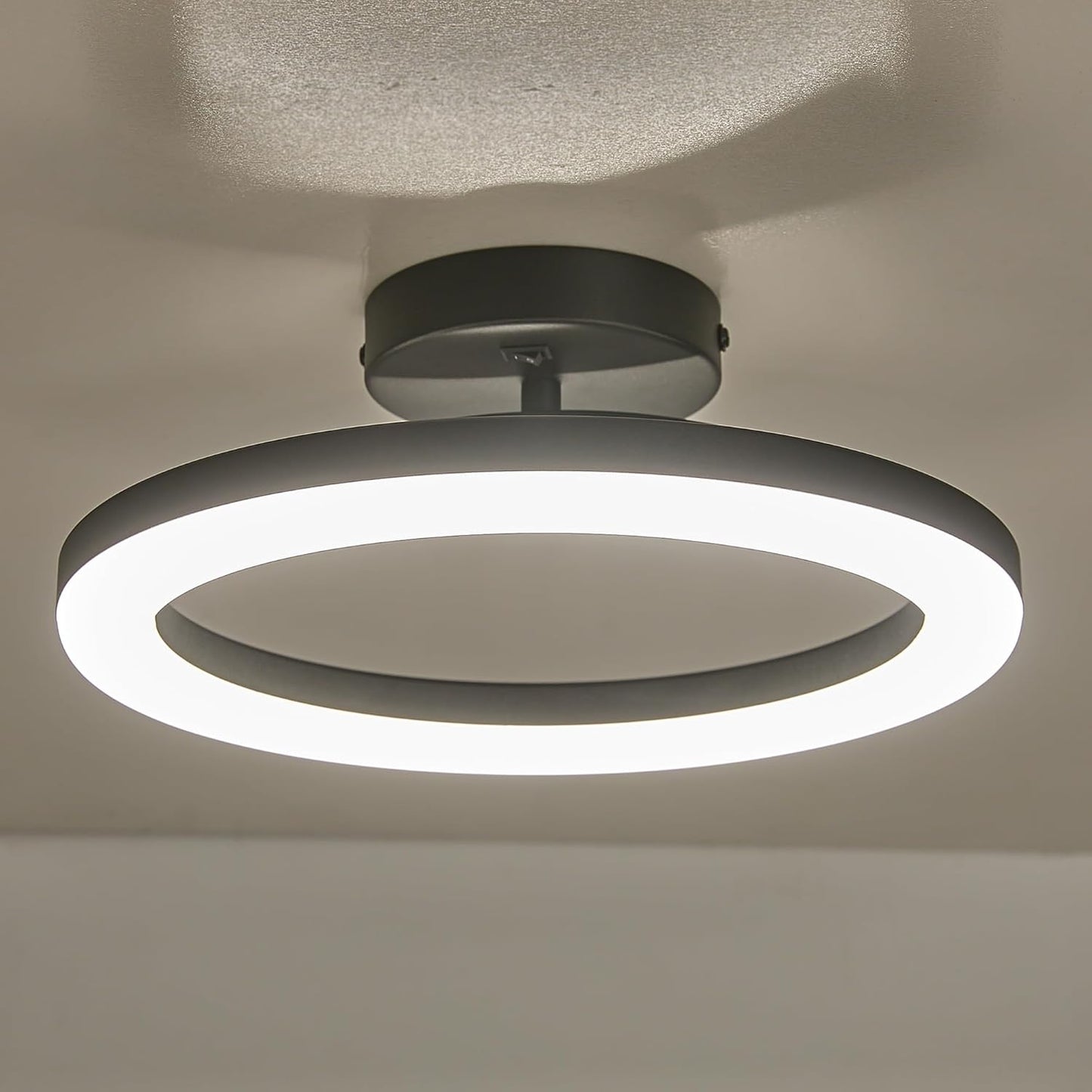 Facon RV Interior Lighting 12V LED Pendant Light Fixture with Switch - 15W 750LM 4000K Cool White, Dimmable Ceiling Light for RV Motorhome Camper Dinette, Kitchen, 11.83’’ Dia