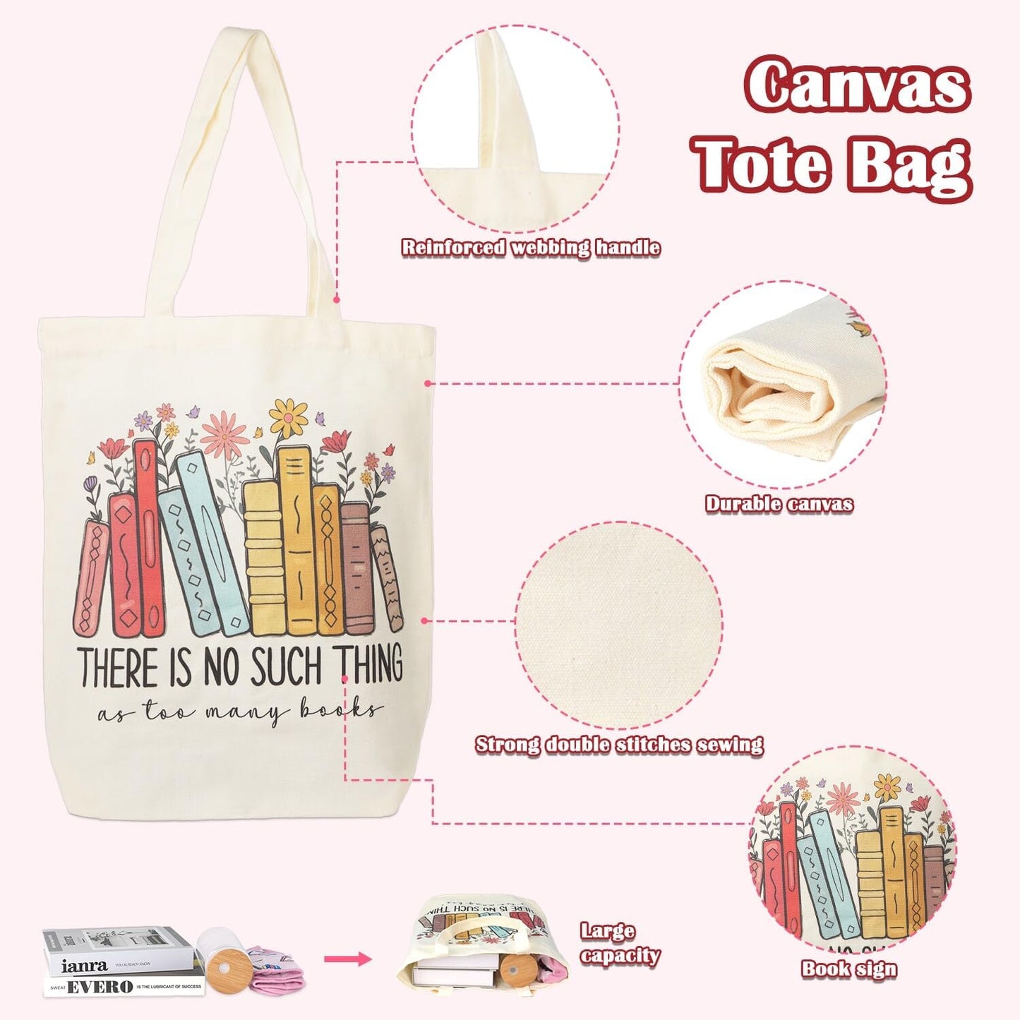 Book Lover Gifts for Women, Unique Gifts for Readers Book Lovers Women, Appreciation Bookish Gift for Woman Teacher Friend, Cute Present for a Booklover, Bookworm Gift for Birthday
