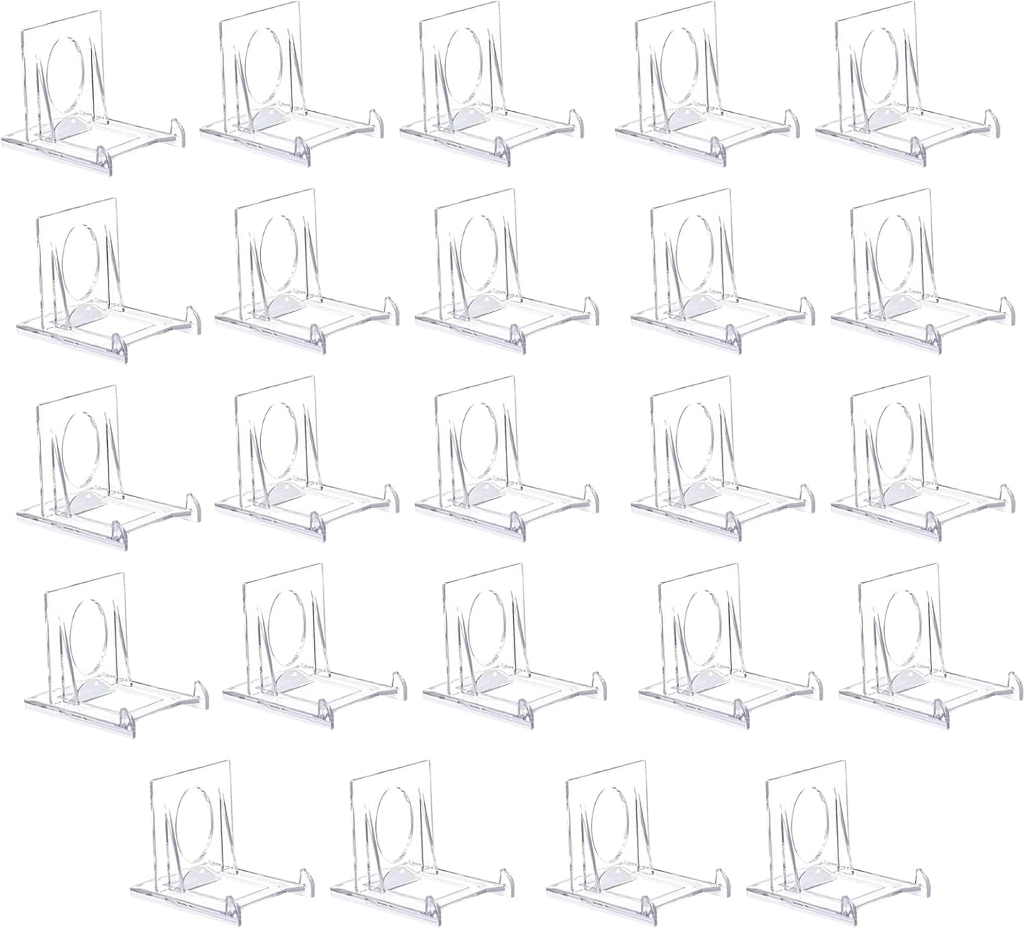 Acrylic Plate Stands, Mini Riser | Clear Acrylic Display Stand | for Comics Books Plates Artwork Postcards Greeting Cards Home Art Studio Exhibition