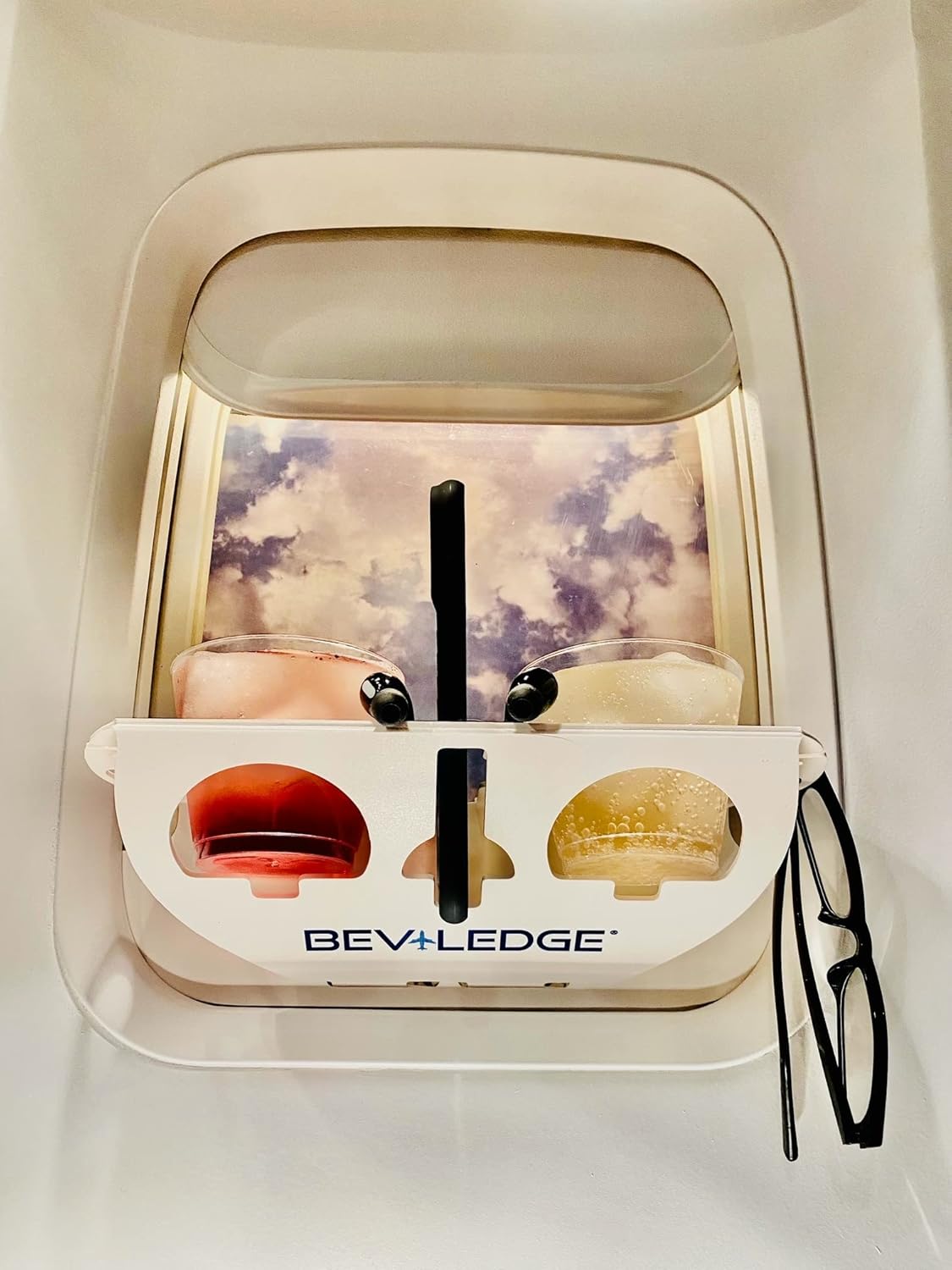 BEVLEDGE The US Patented- Airplane Window Organization Station -One of The Hottest New Travel Accessories. [Seen on The Today Show & GMA] Makes The Perfect Holiday Present. w/Luggage tag & Micro-Bag
