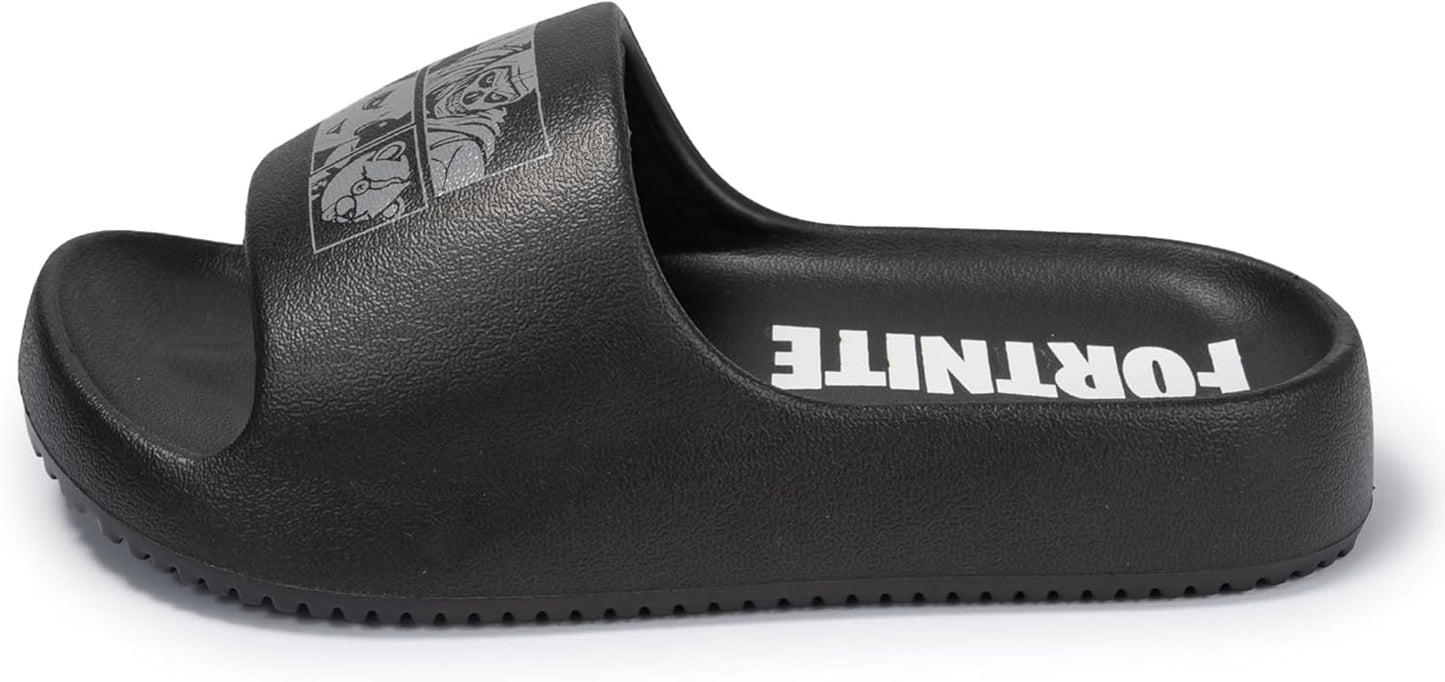 Fortnite Pool Slides Kids Sandals for Boys & Girls - Youth Pool Beach Water Shoes, Quick Dry Slip On Sizes 11/12 13/1 2/3 Summer Outdoor Footwear