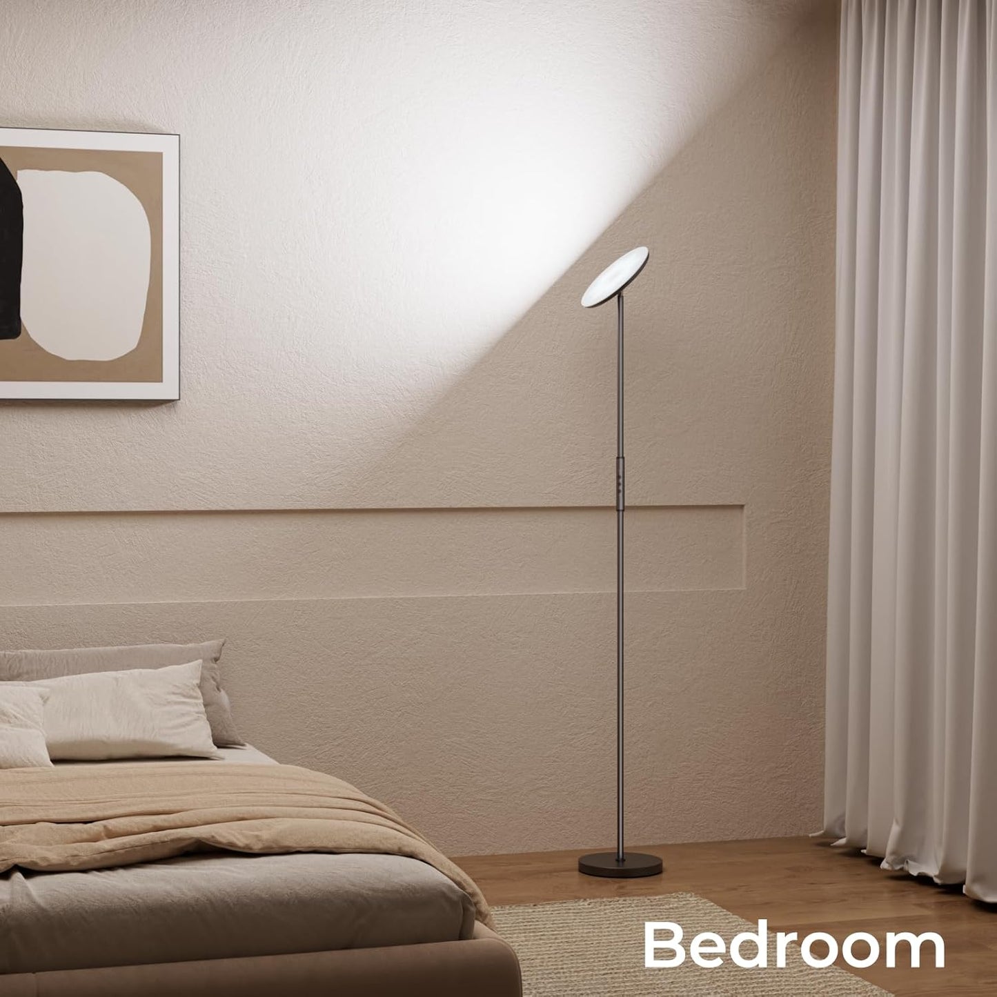 Floor Lamp, 2800LM RGBWW Smart Standing Lamps for Living Room with Smart App & Voice Control, 69.3in Torchiere Floor Lamps Color Changing, 350°Rotating LED Tall Lamp for Bedroom Office Gaming Party