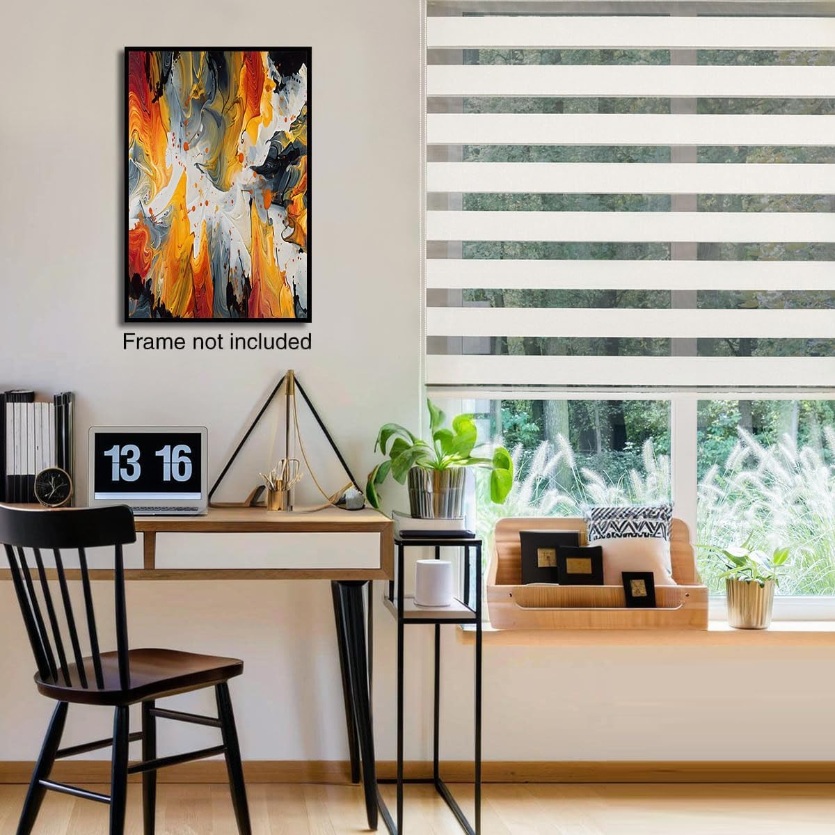 GDJSMIN Abstract Painting Wall Art, Marble Swirl Pattern Poster for Reading Room Living Room Decor 24 x 36 inch Unframed