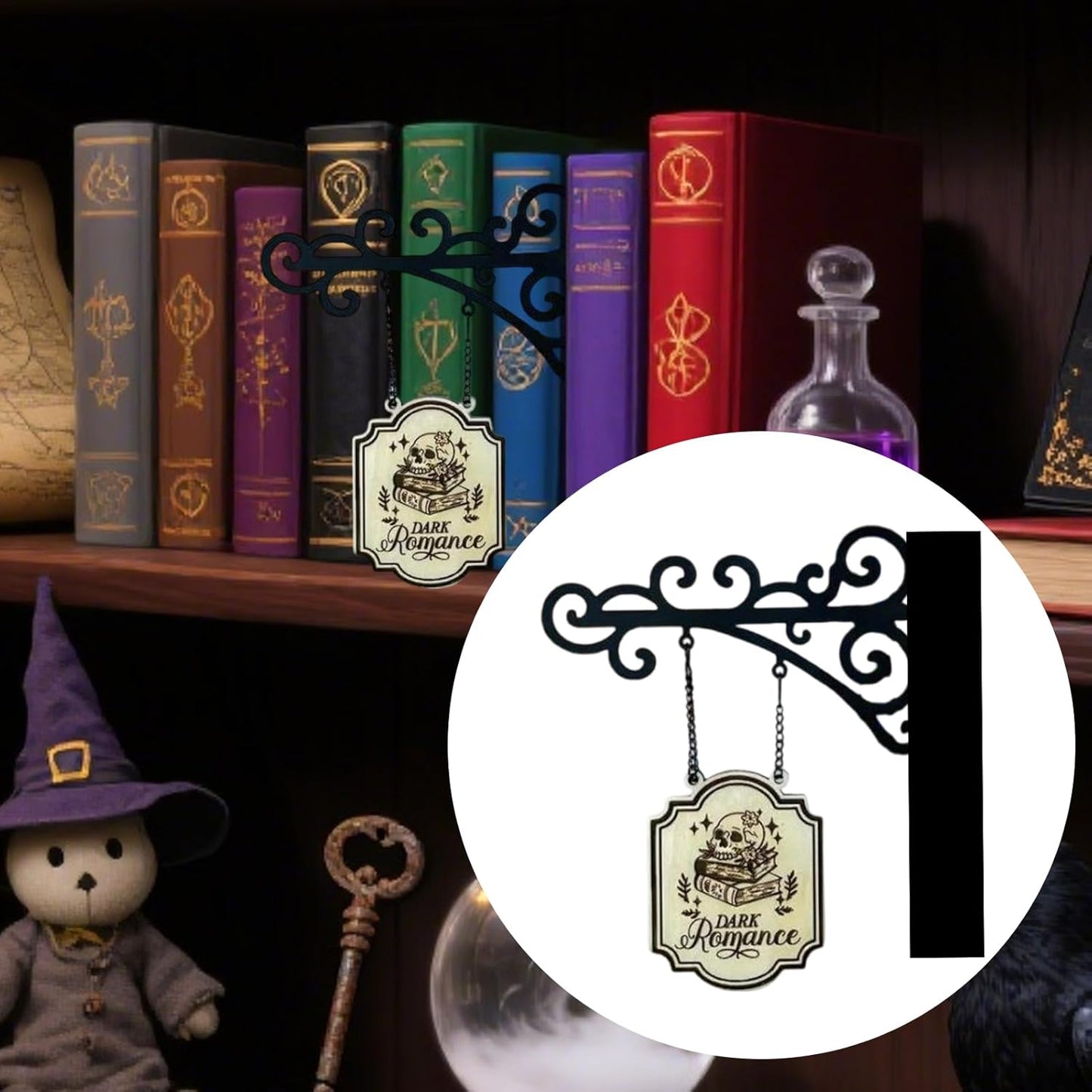 Book Decor for Shelf,Sign Decors | Reader Accessories for Bookish Wall Art Home Classroom Halloween Women Men